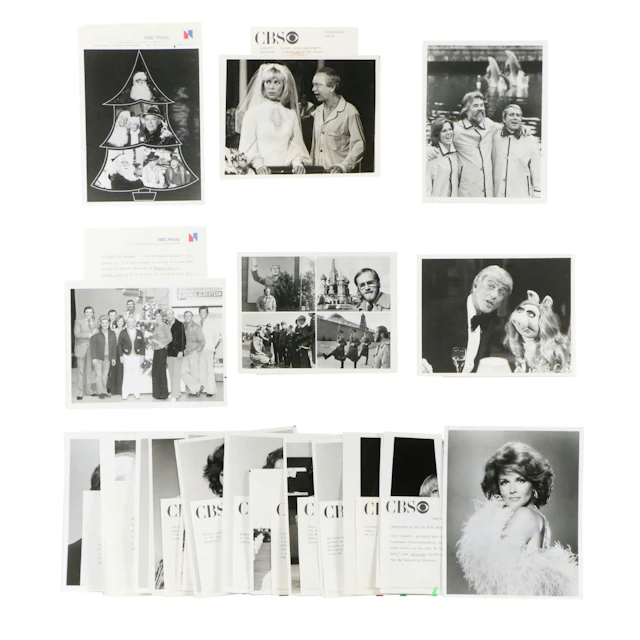 Vintage CBS and NBC Silver Gelatin Press Photos, Circa 1970s