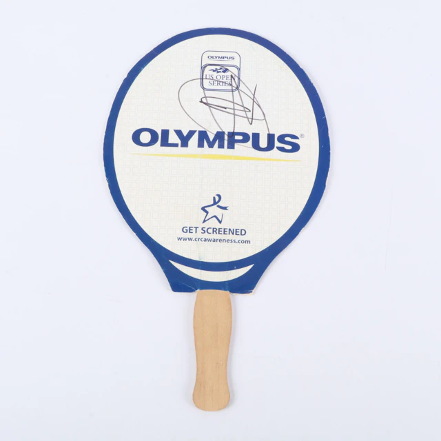 Novak Djokovic Signed Olympus US Open Tennis Fan