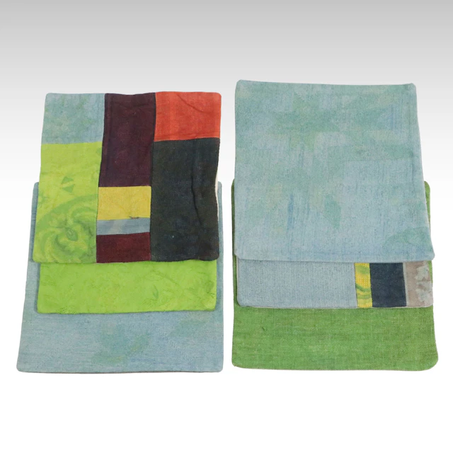 Turkish Overdyed Handwoven Rug Faced Pillow Covers