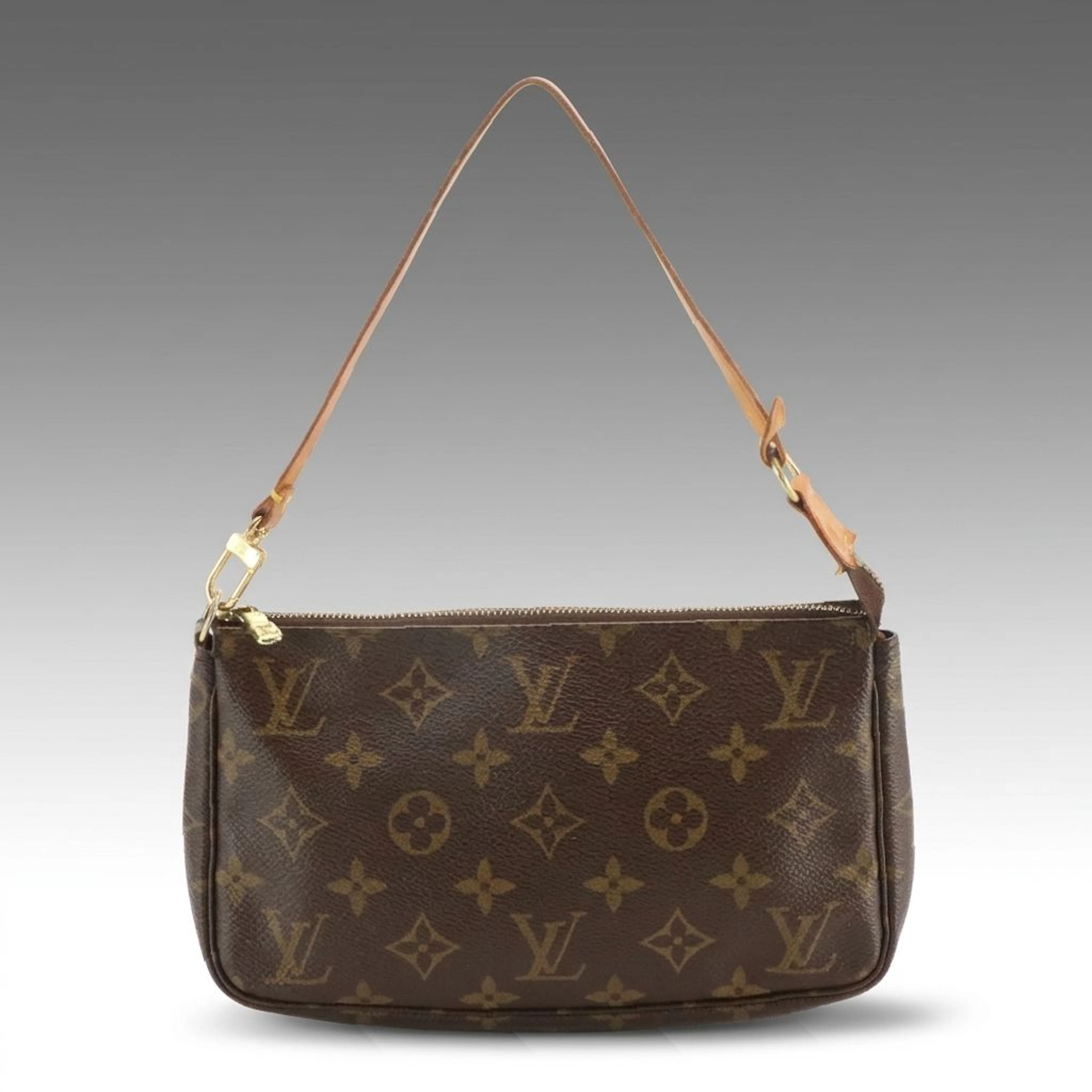 Louis Vuitton Pochette Accessoires Bag in Monogram Canvas and Leather