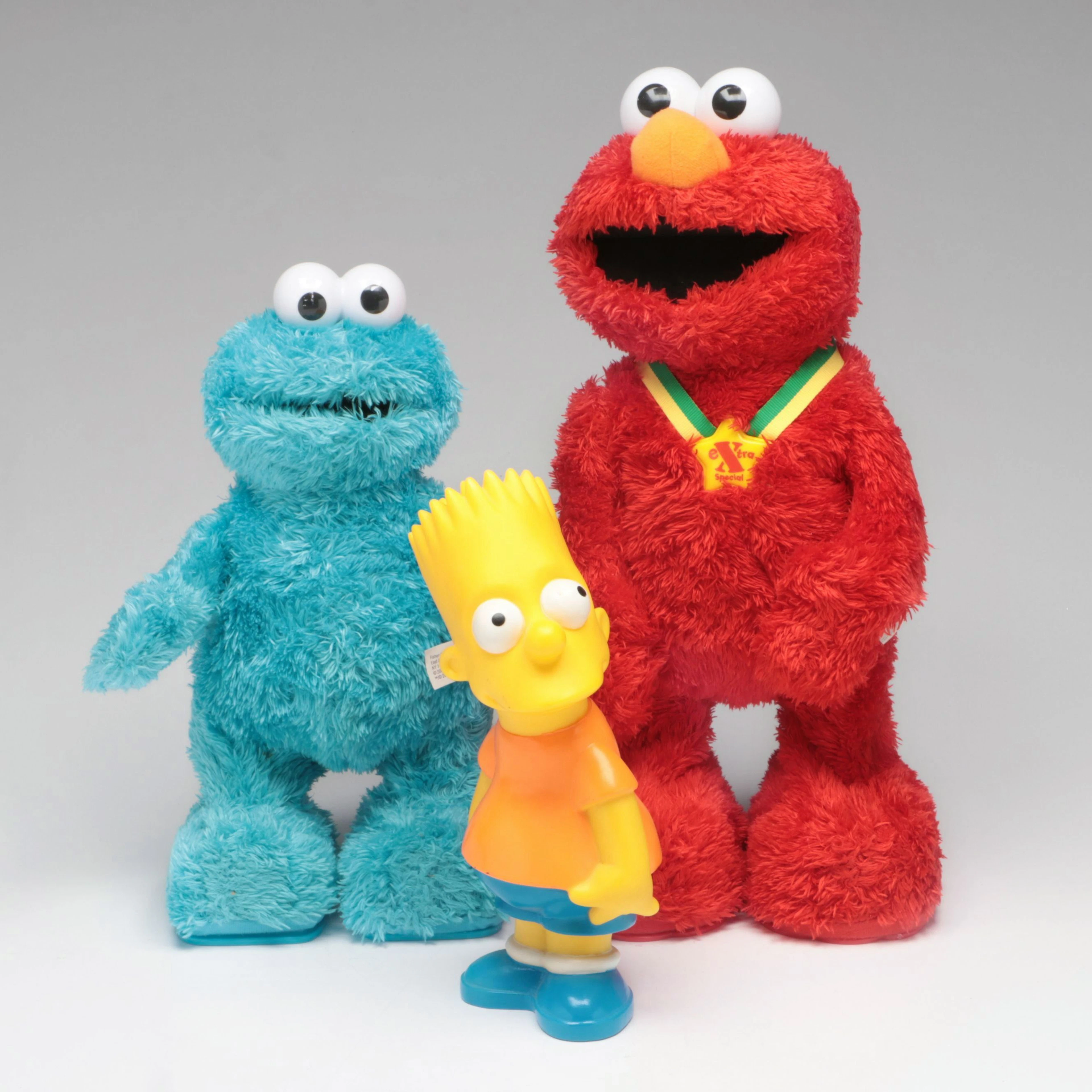 Fisher-Price T.M.X. Friend Cookie Monster and Elmo with Bart Simpson Coin Bank