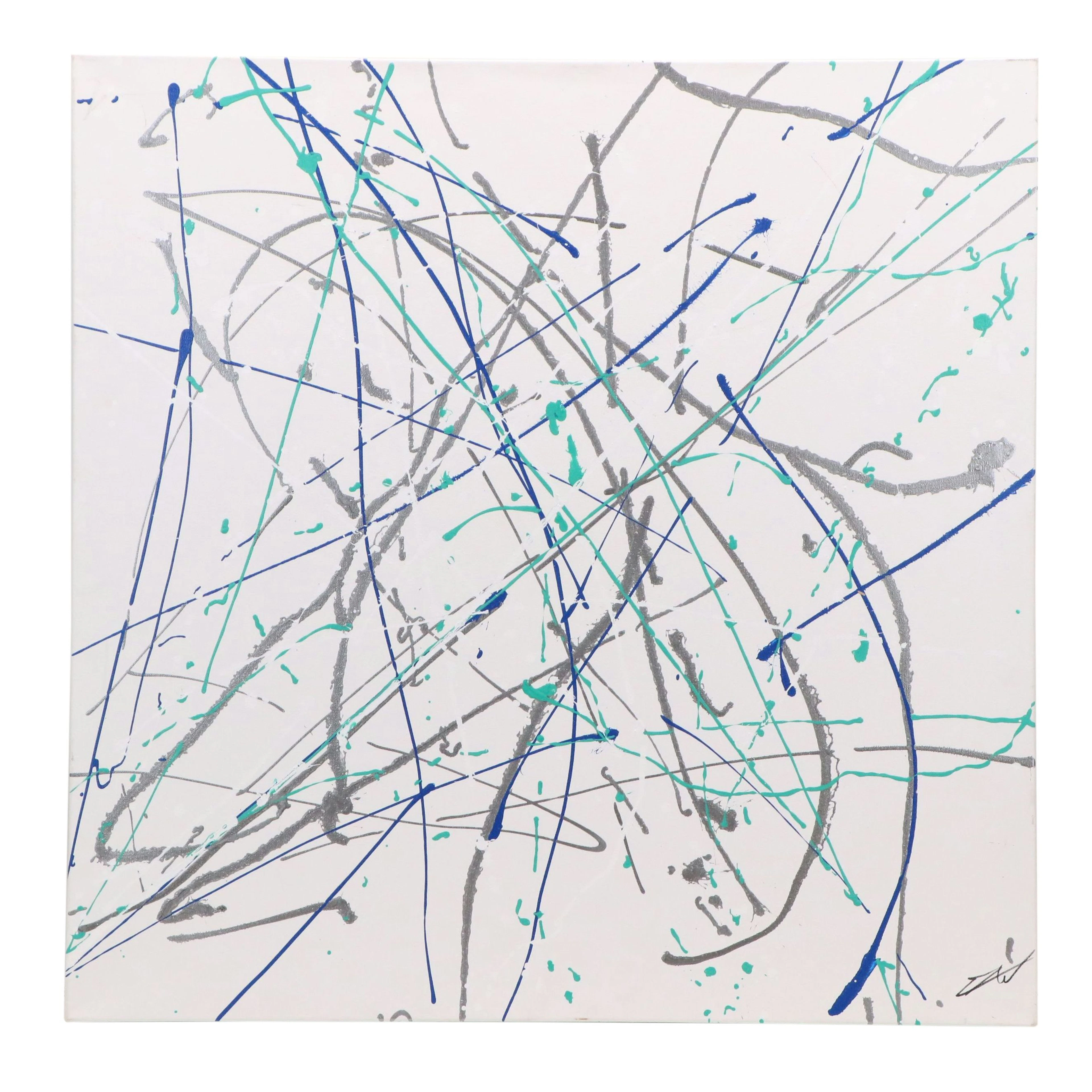 Eric Weldon Weinbrenner Abstract Acrylic Painting, 21st Century