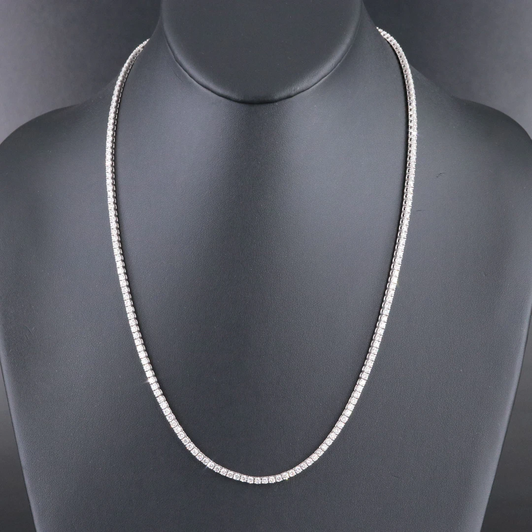 Beny Sofer 14K 8.16 CTW Diamond Line Necklace