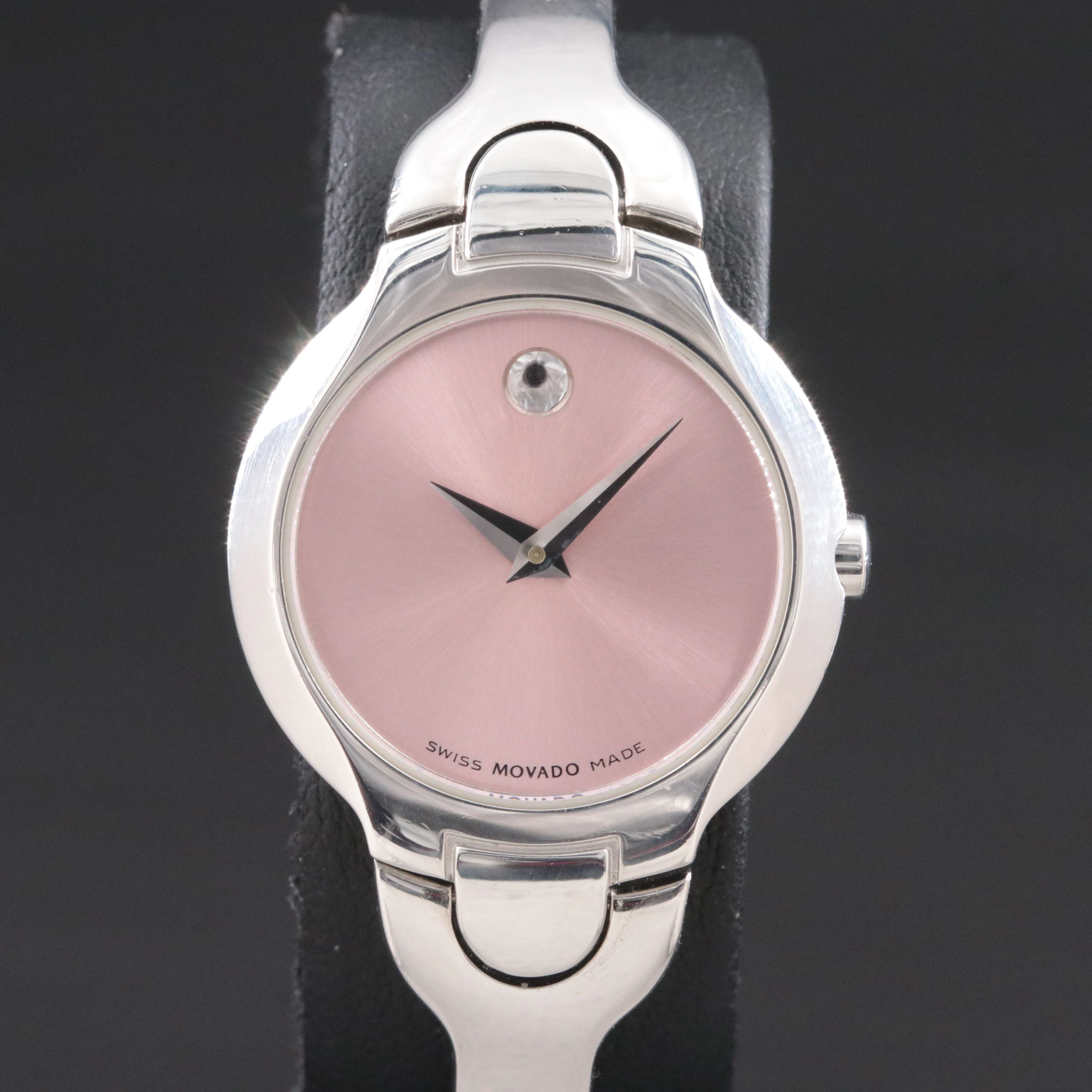 Movado Kara Steel Pink Museum Watch Model 84 A1 1846