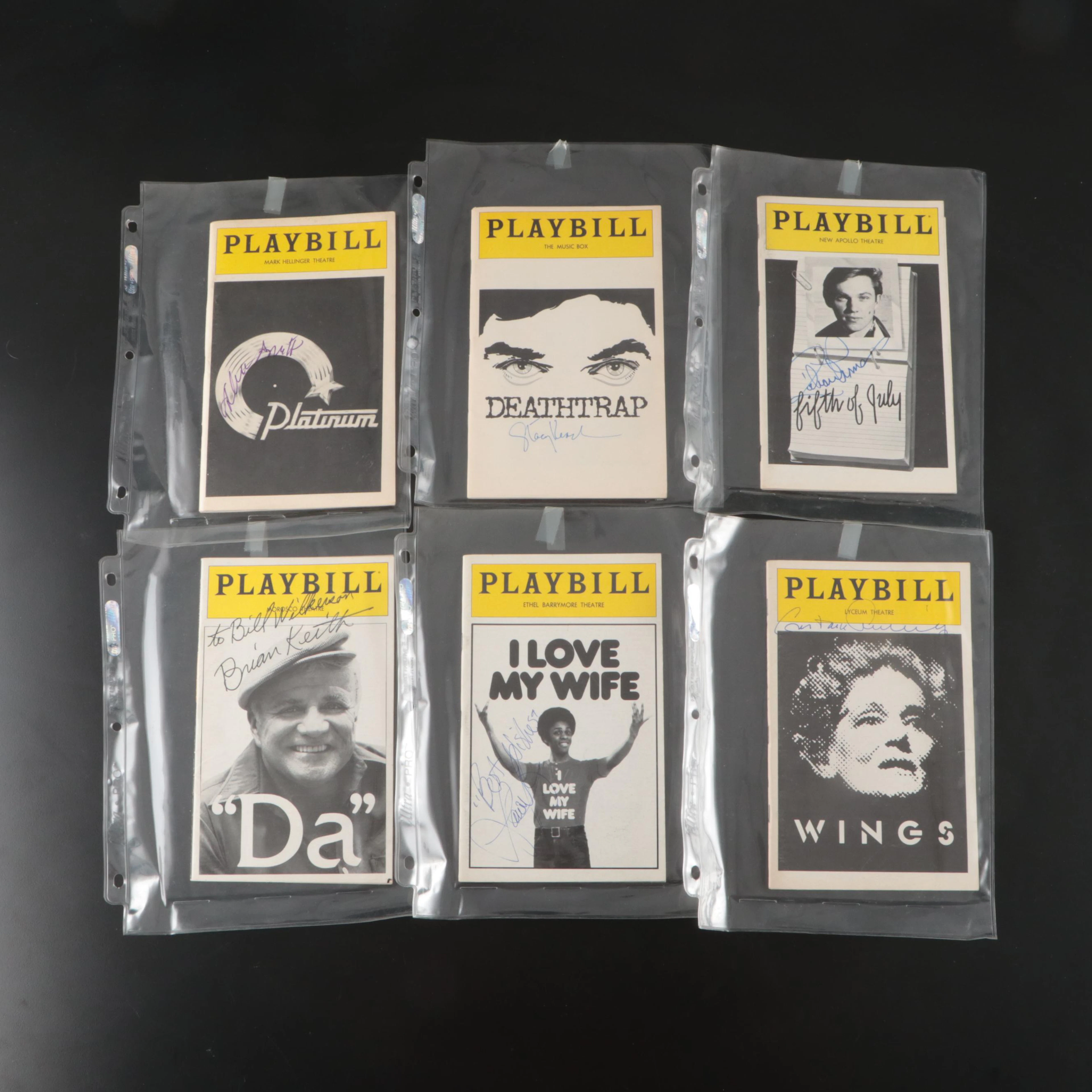 Richard Thomas, Stacy Keach, Lawrence Hilton-Jacobs, and More Signed Playbills