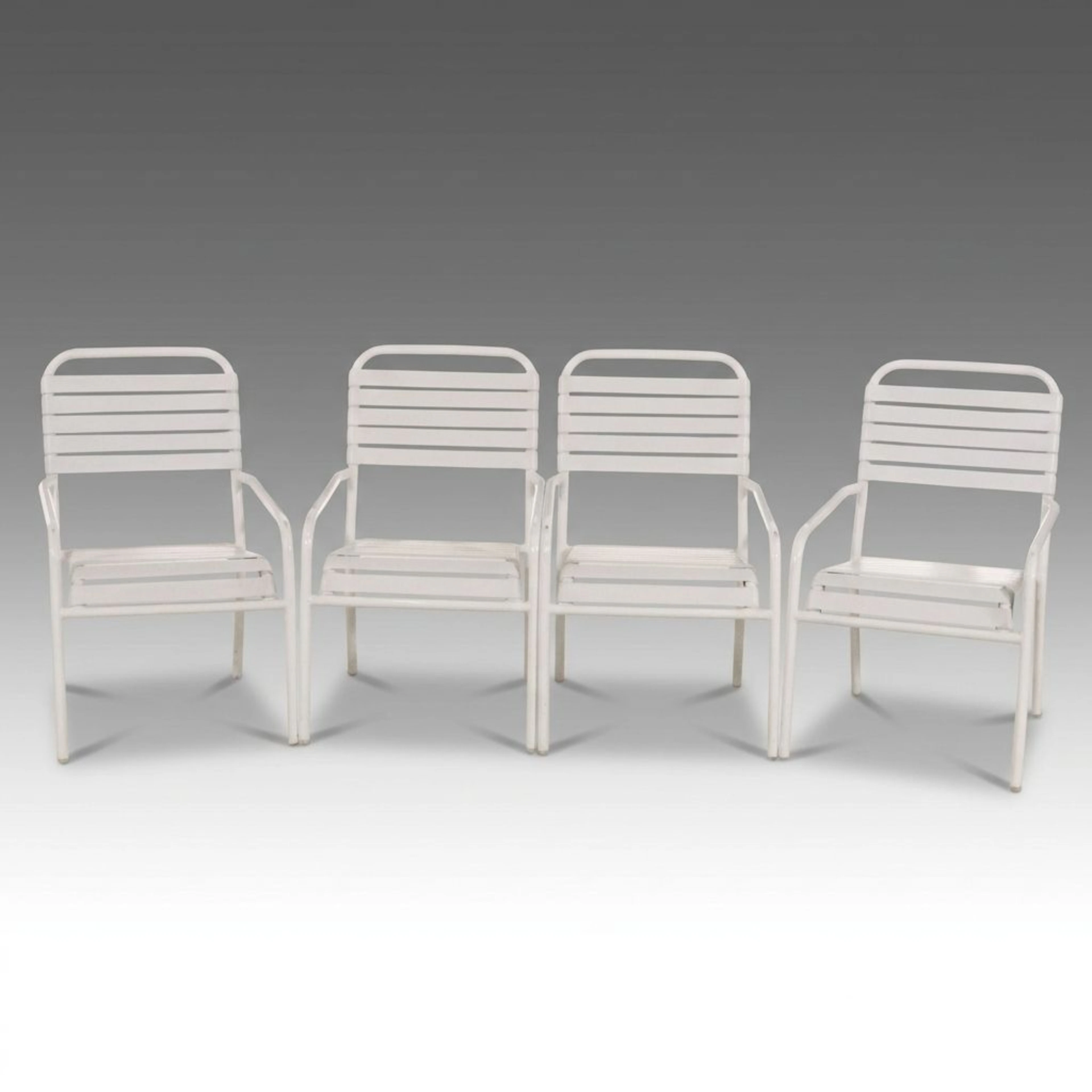 Windward "Country Club" Style Vinyl Strap Patio Chairs
