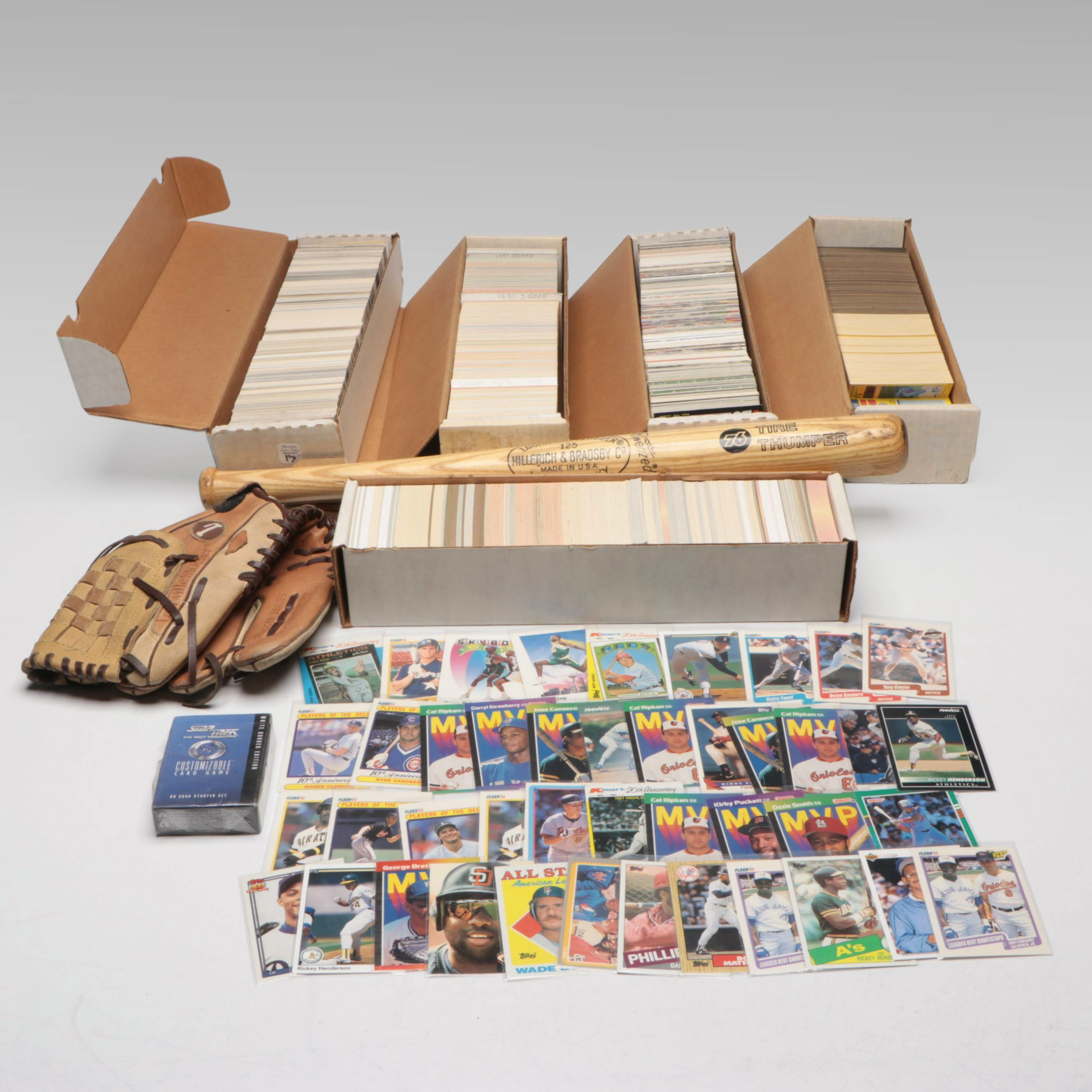 Topps with Other Sports Cards Featuring Rickey Henderson, Tony Gwynn, and More