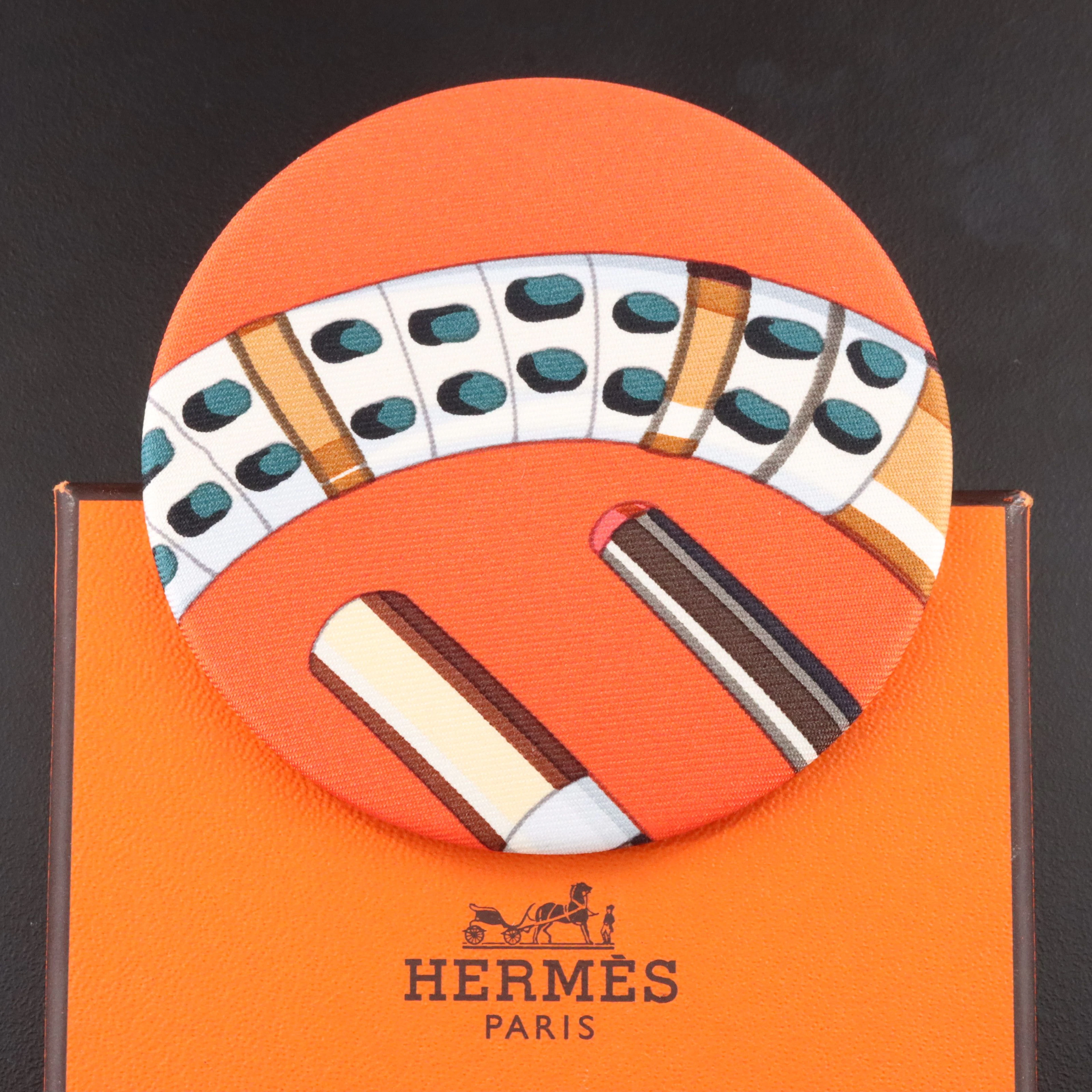 Hermès Petit h Round Silk Large Badge