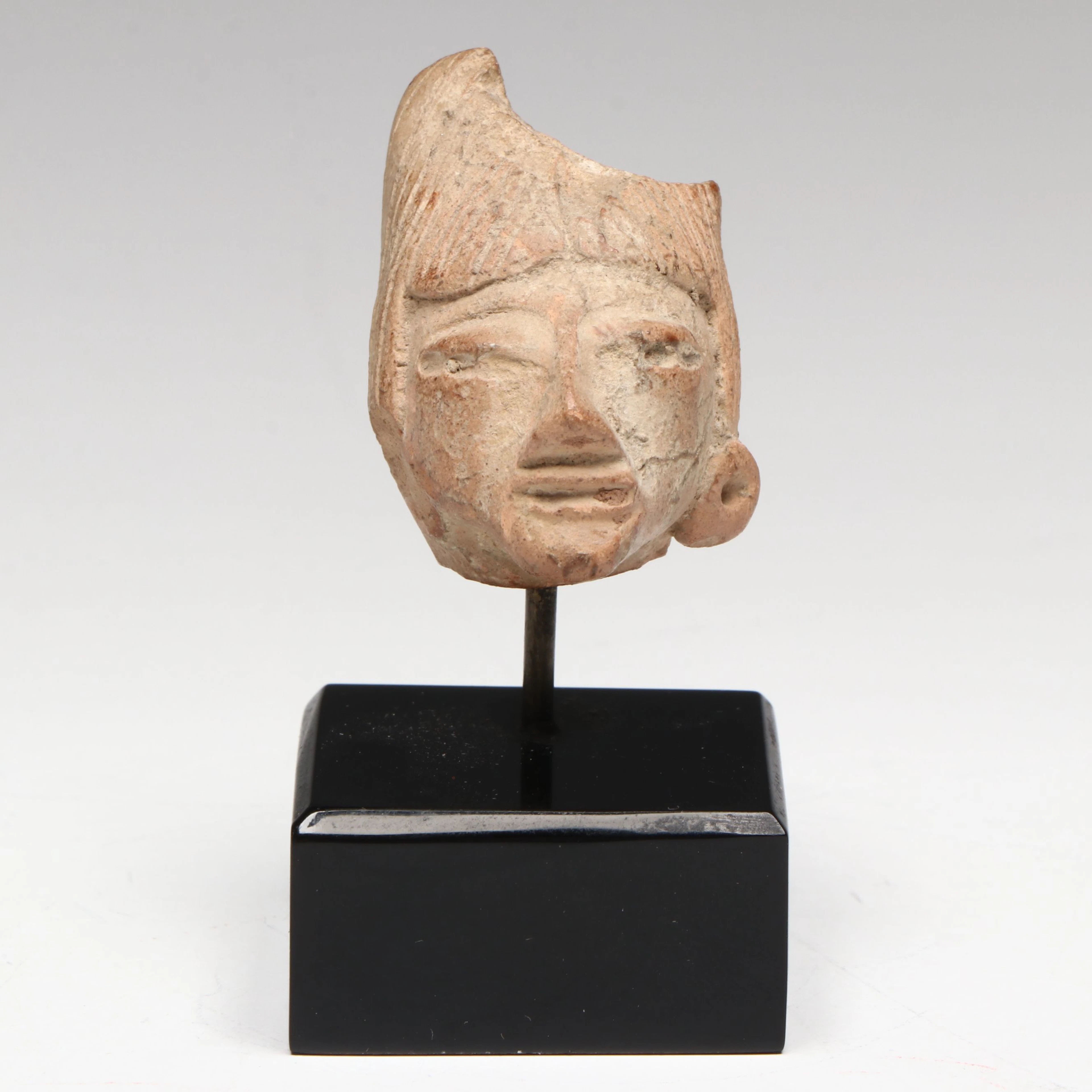 Maya Jaina Style Terracotta Head Fragment