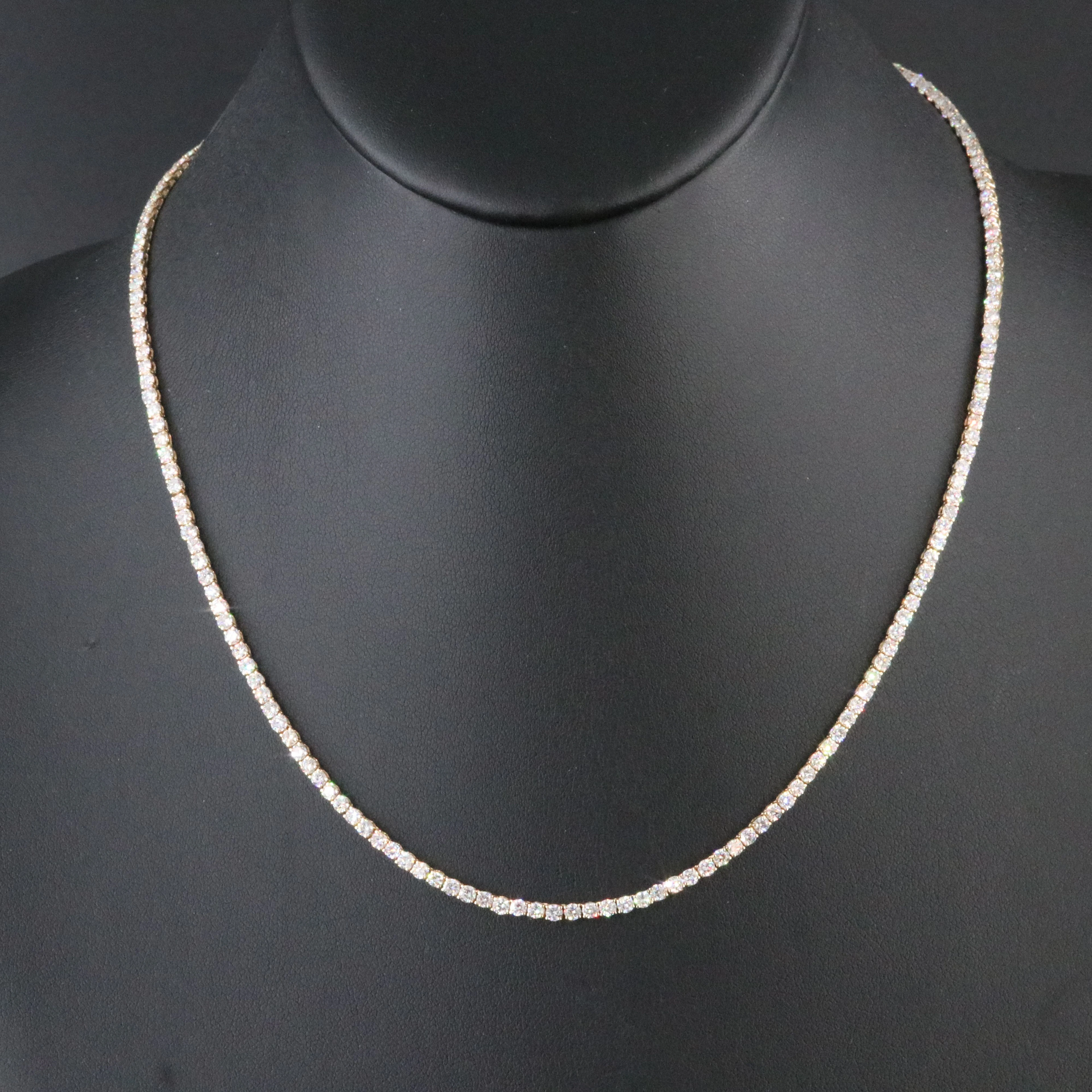 14K 7.97 CTW Lab Grown Diamond Line Necklace