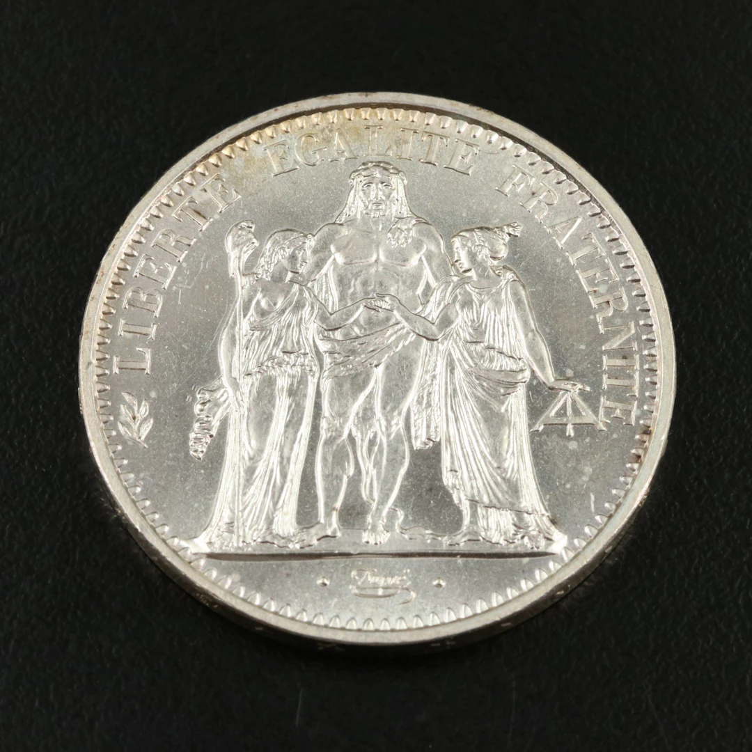 1965 France Ten Franc Silver Coin