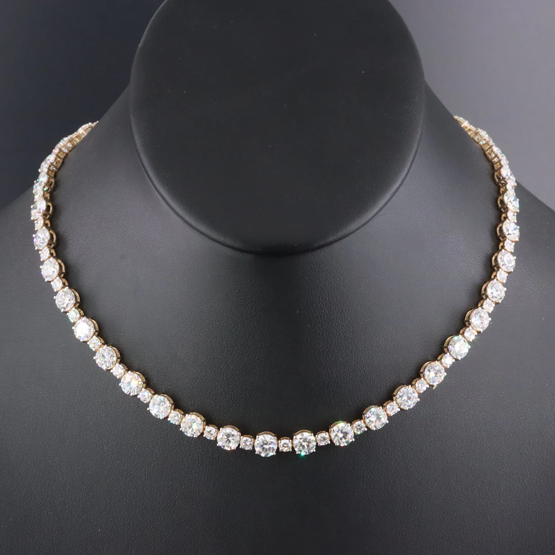 14K 30.12 CTW Lab Grown Diamond Necklace