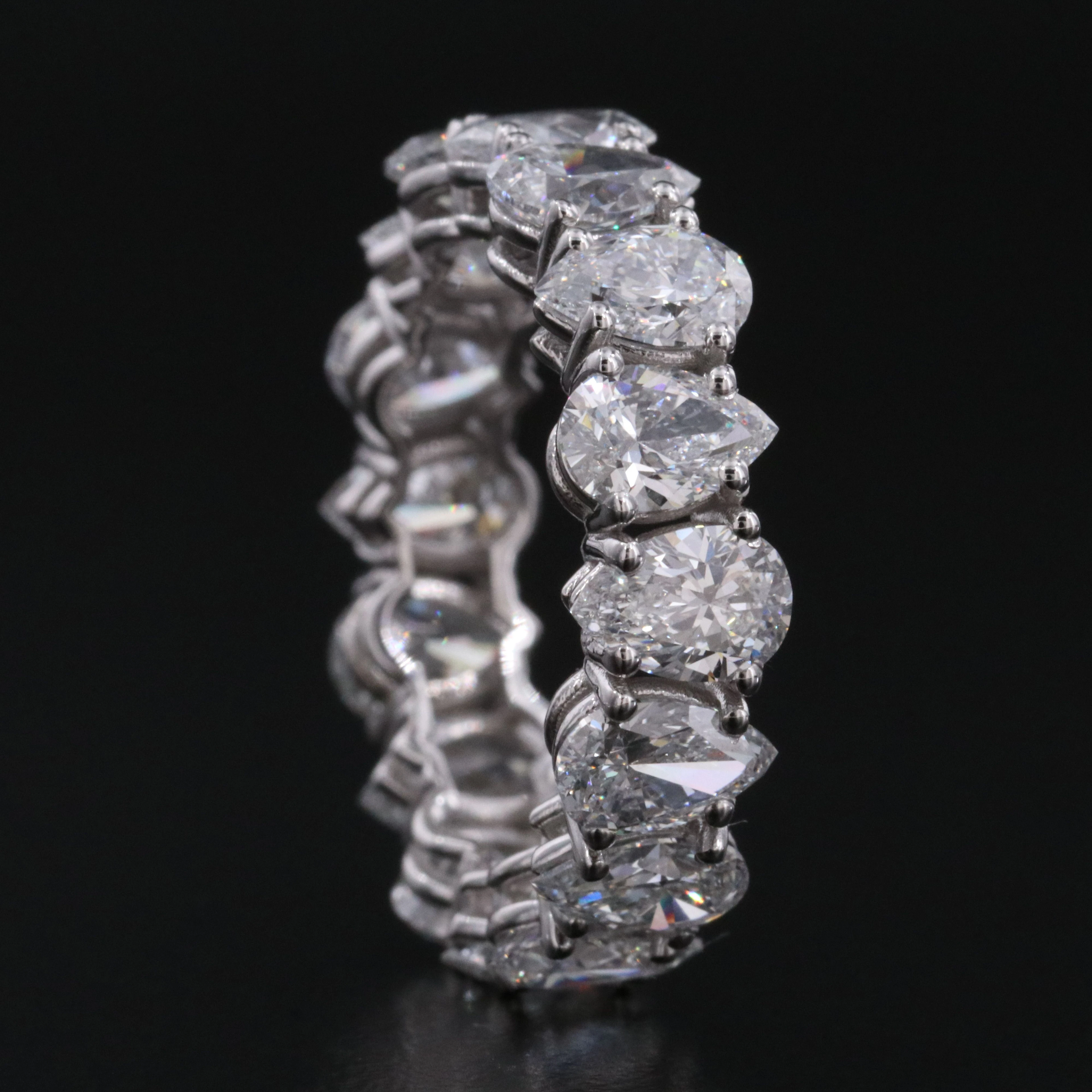 14K 5.84 CTW Lab Grown Diamond Eternity Band with IGI Jewelry Report