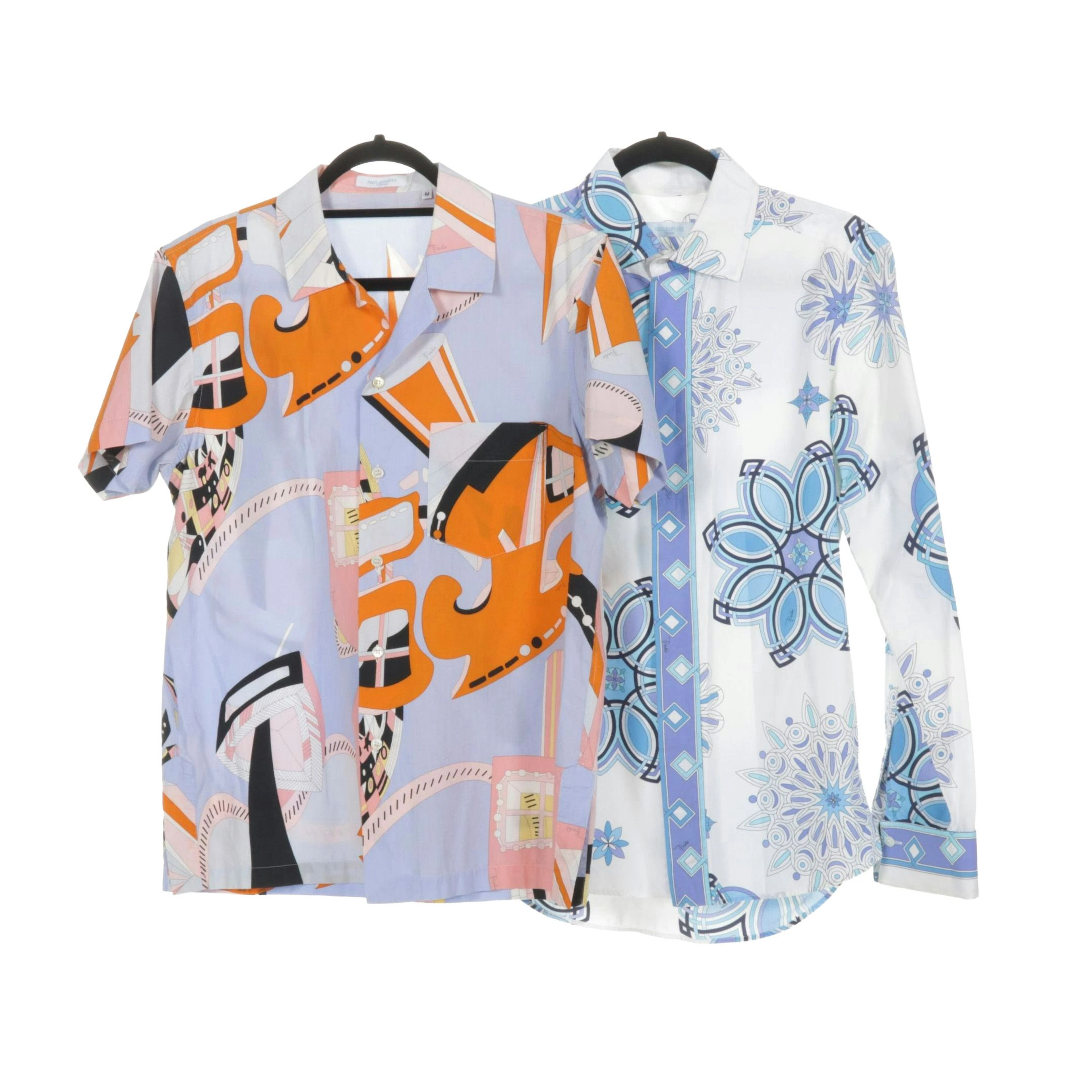 Men's Emilio Pucci Geometric Patterned Button Down Shirts