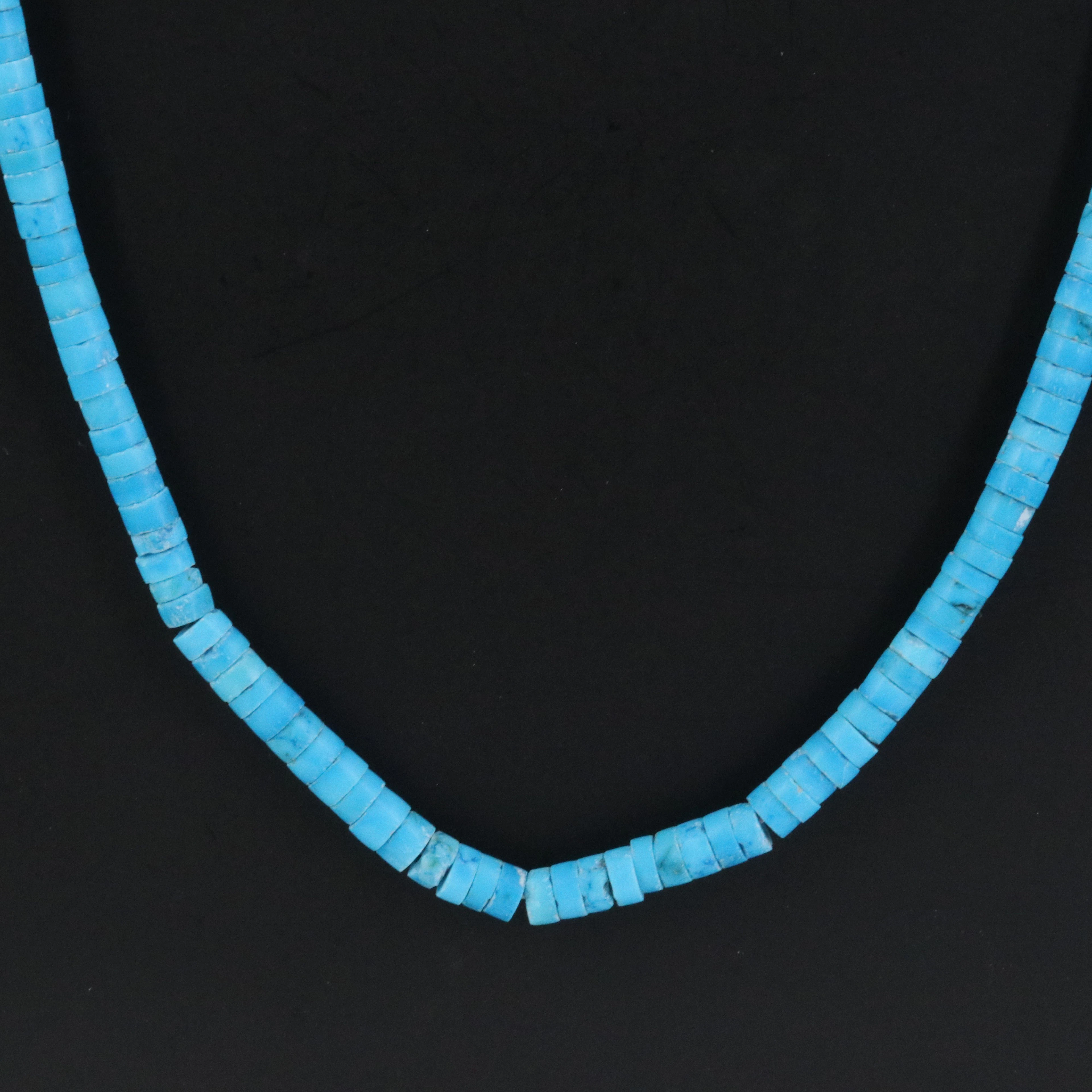 Faux Turquoise Necklace with 14K Clasp