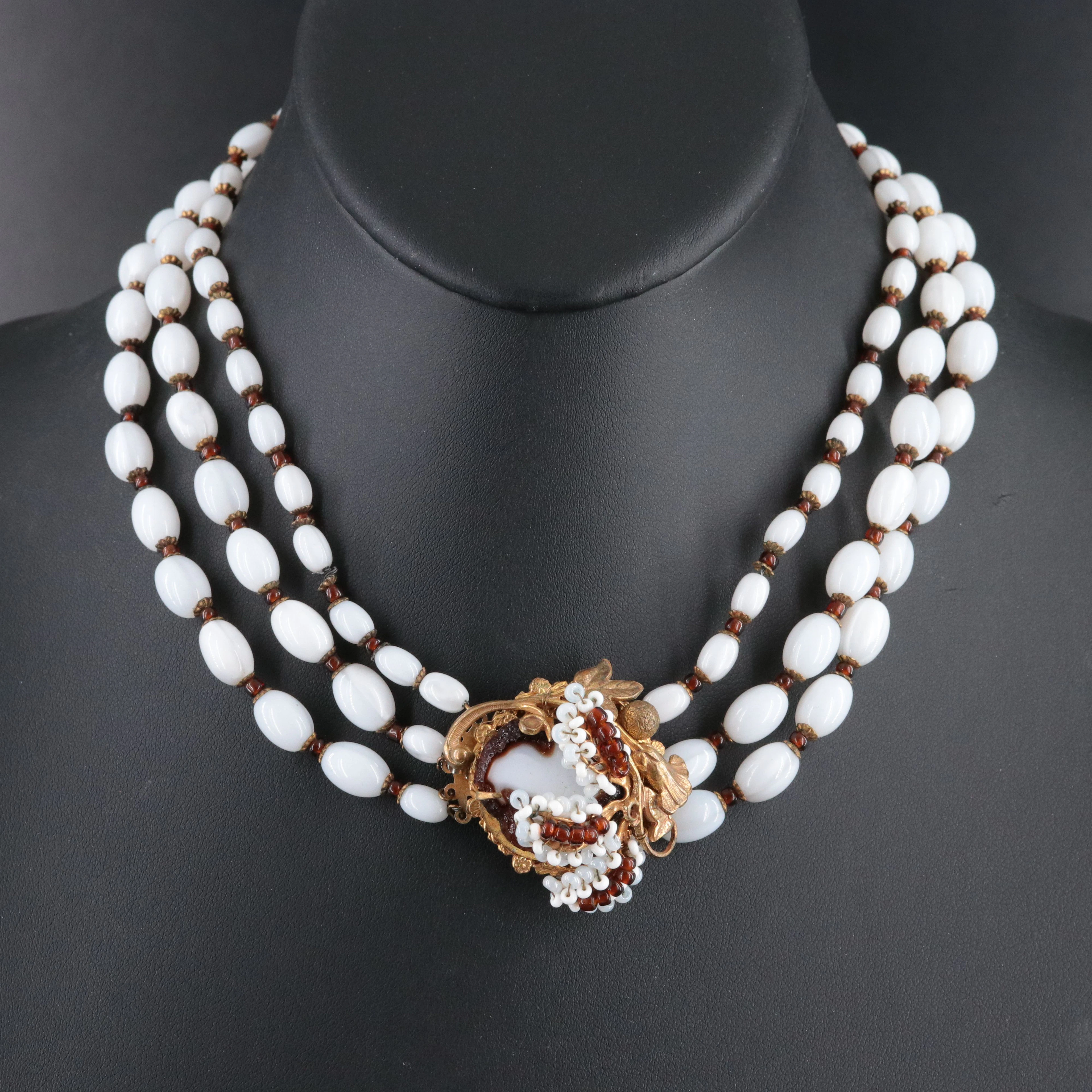 Miriam Haskell Floral Necklace