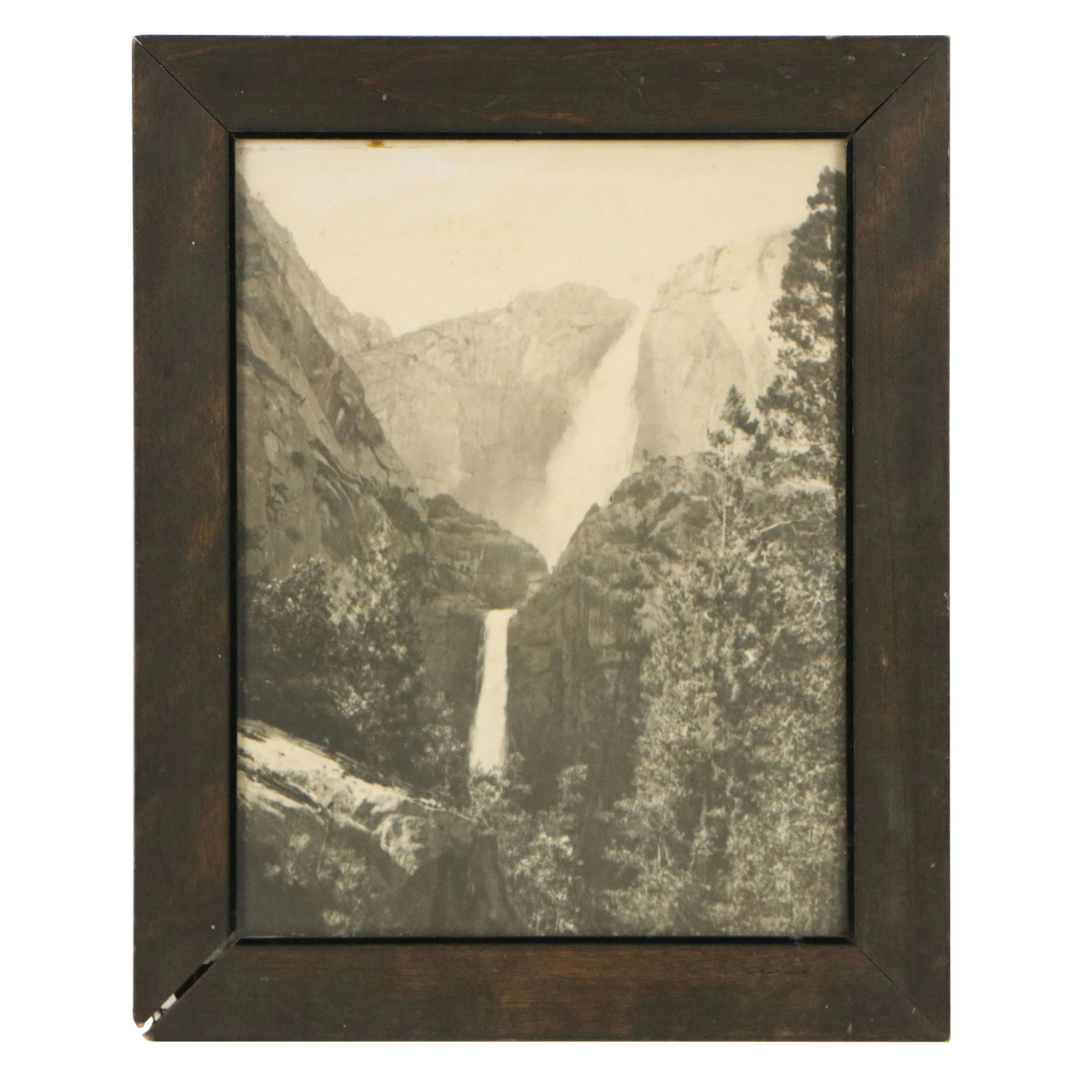 Platinum Photograph of Yosemite Falls, Early to Mid-20th Century