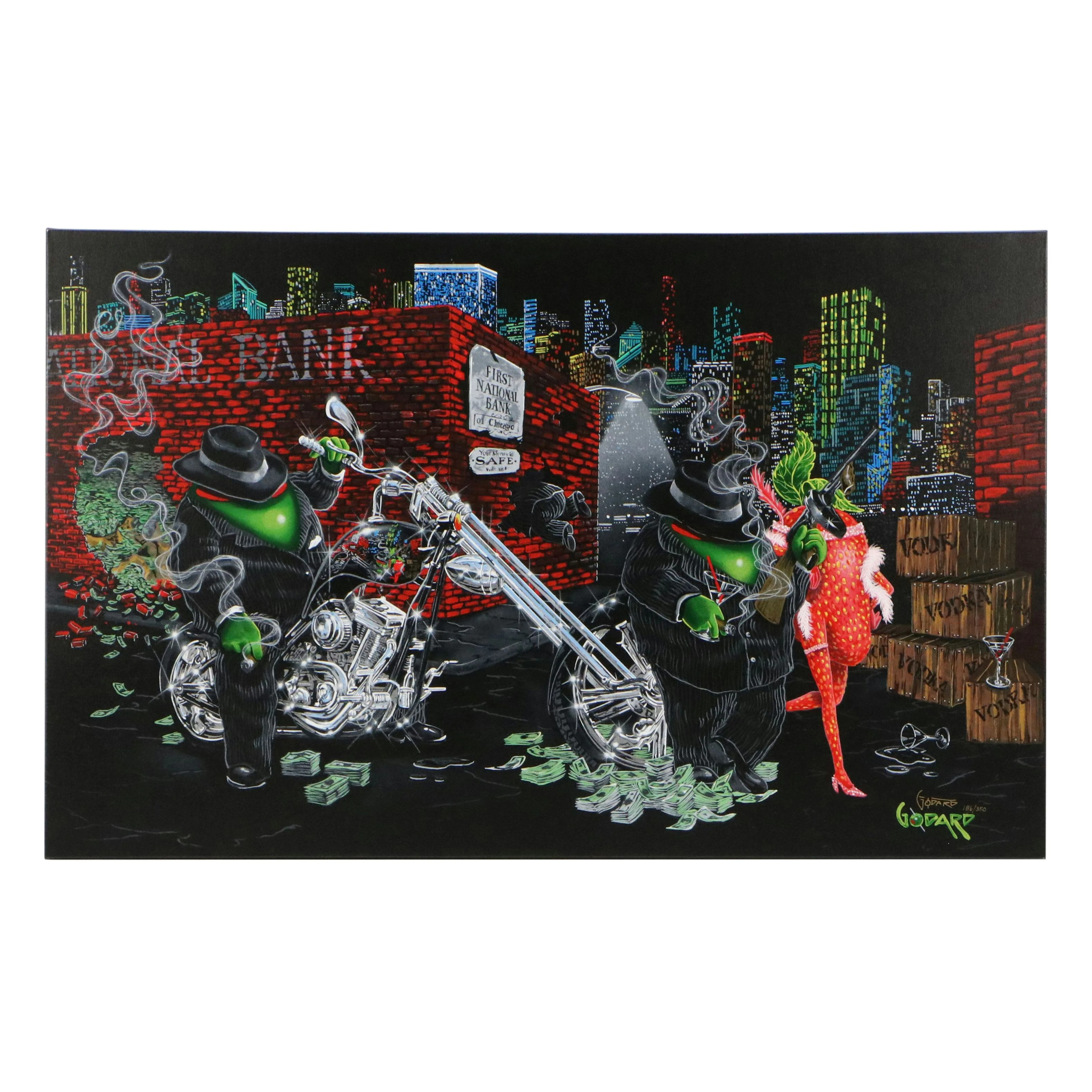 Michael Godard Serigraph "Gangster Chopper"