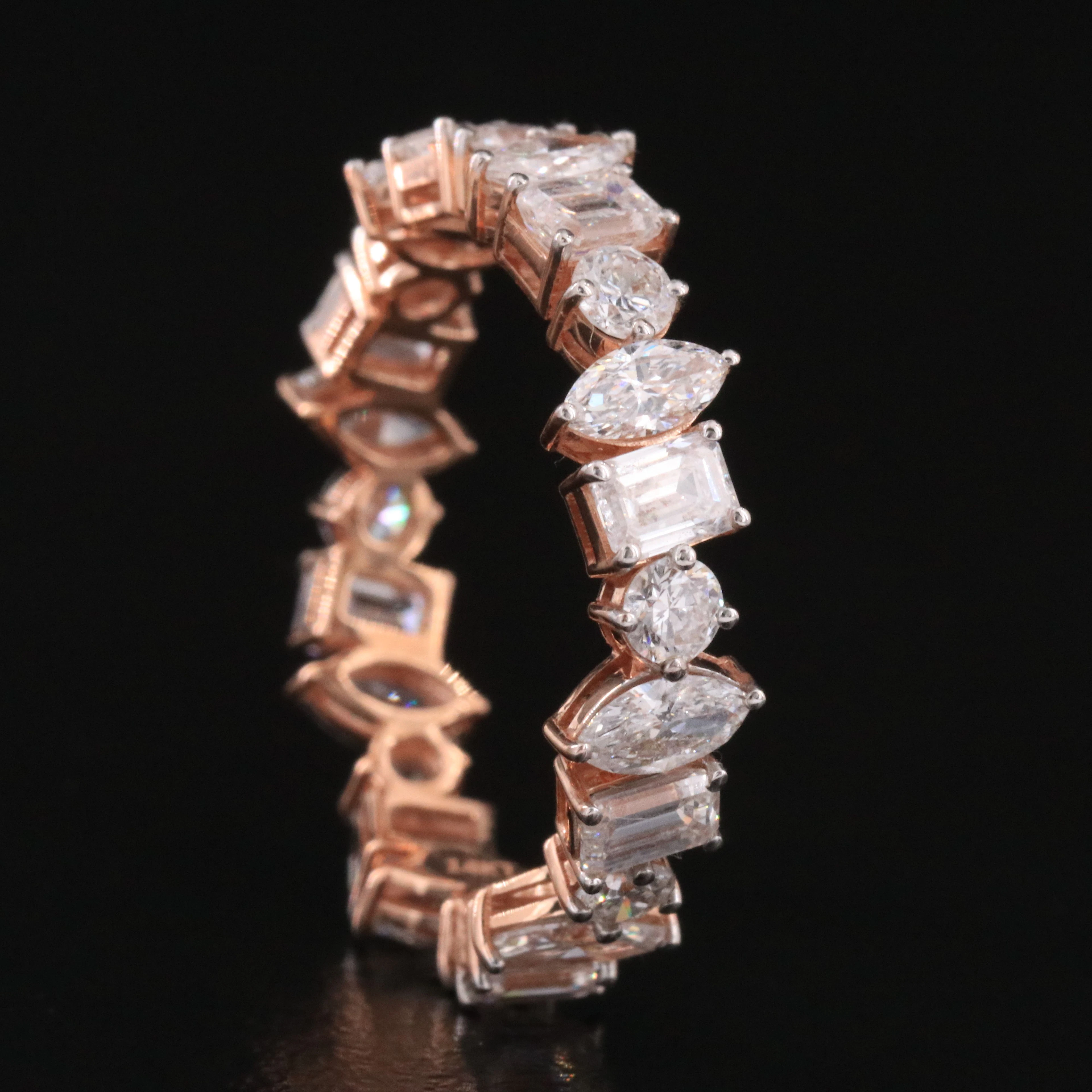 14K Rose Gold 2.64 CTW Lab Grown Diamond Eternity Band