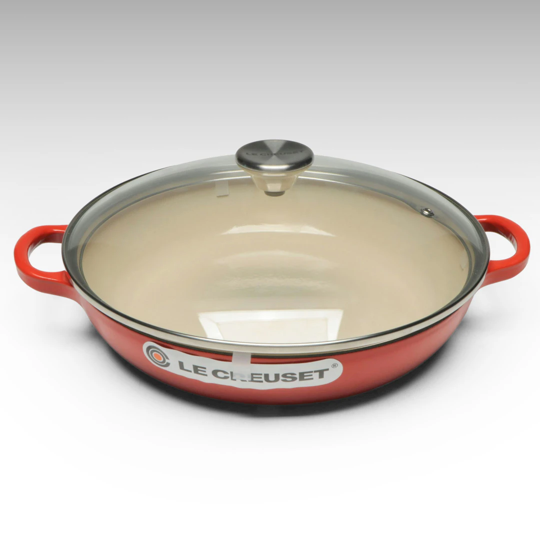 Le Creuset 2.25Q "Cerise" Shallow Casserole Braiser Dish