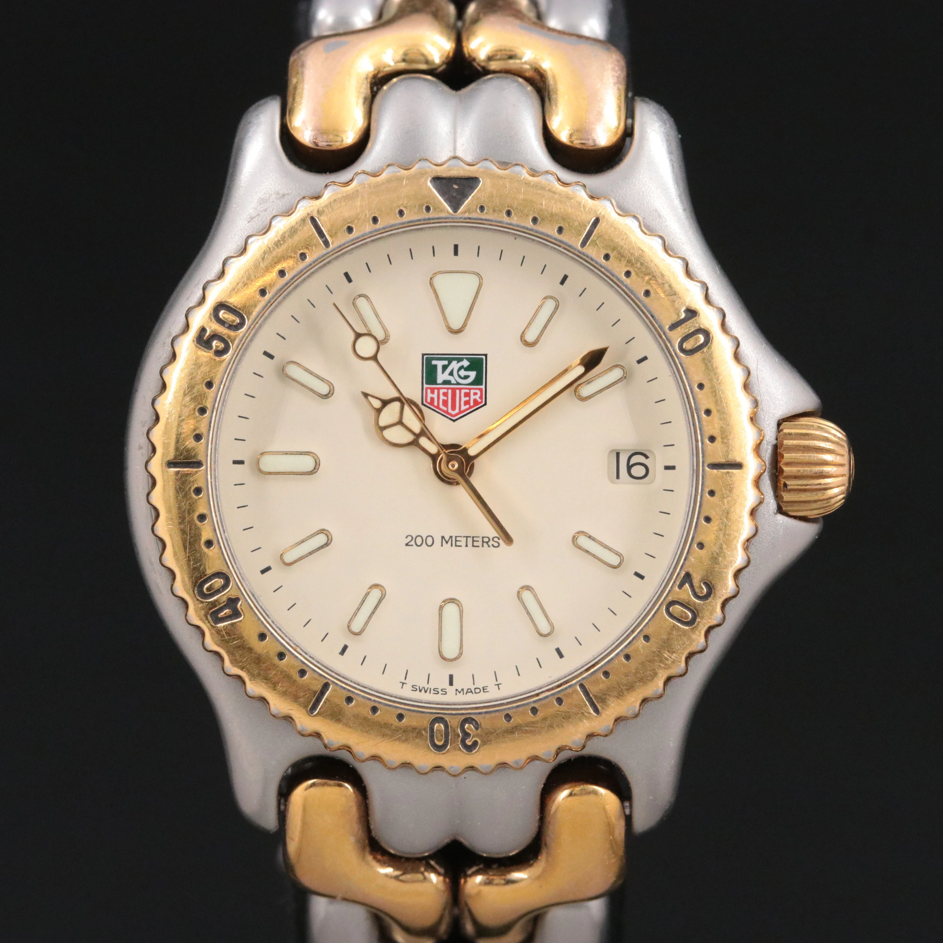 TAG Heuer Sel 200M Gold Plated Steel Mid Size Quartz Watch