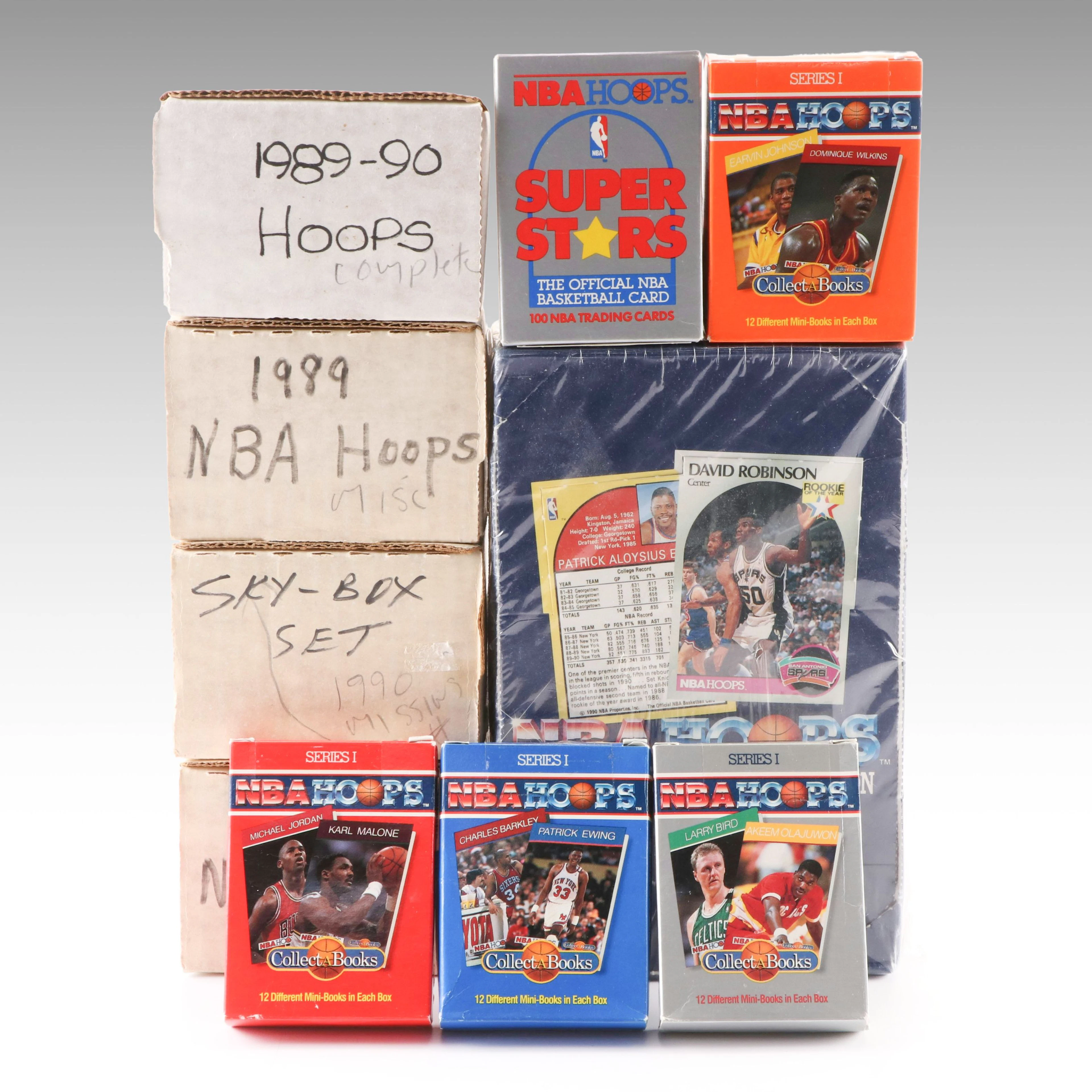 Collection of NBA Hoops and Skybox Basketball Cards, 1989-1991
