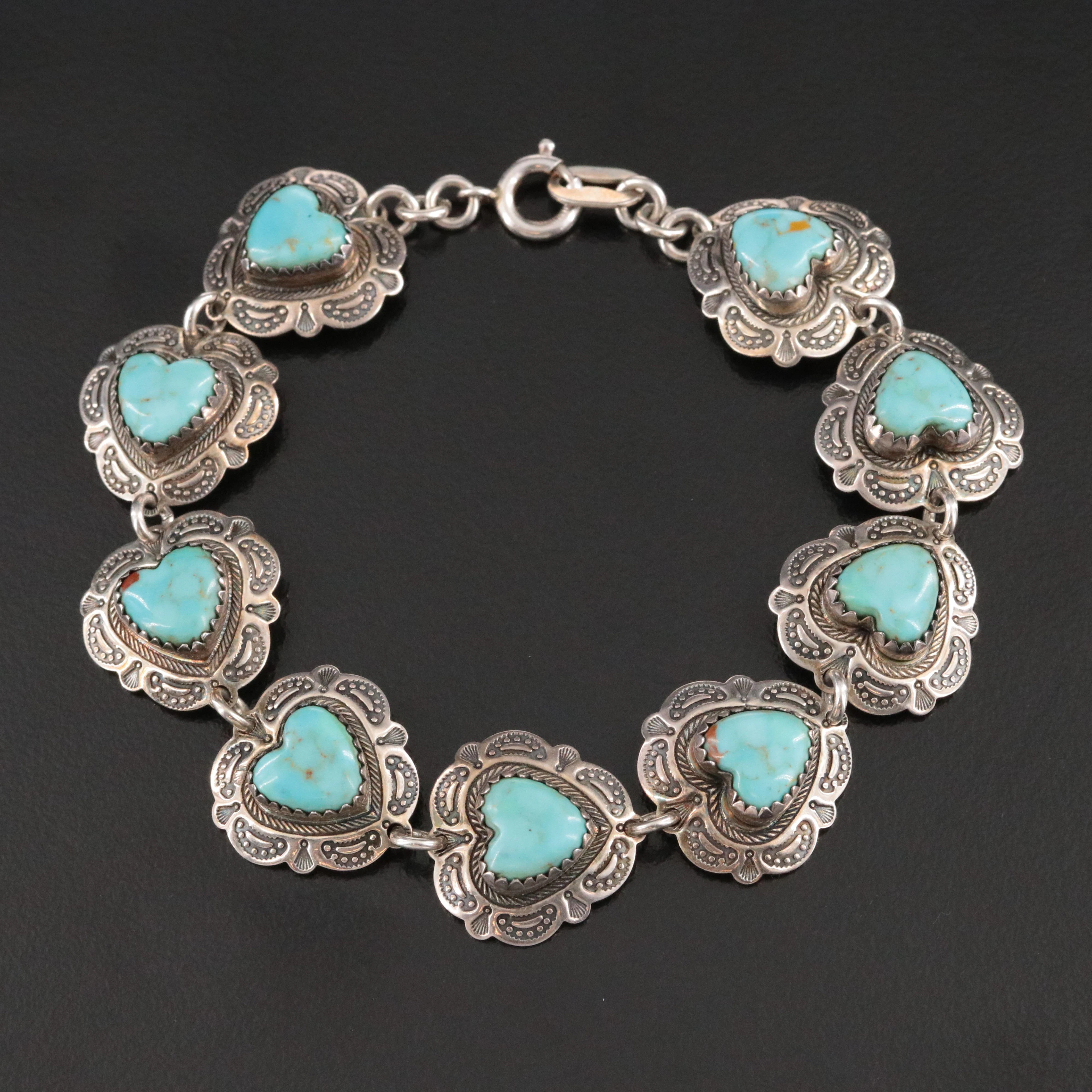 Quoc Turquoise Inc. Sterling Howlite Bracelet