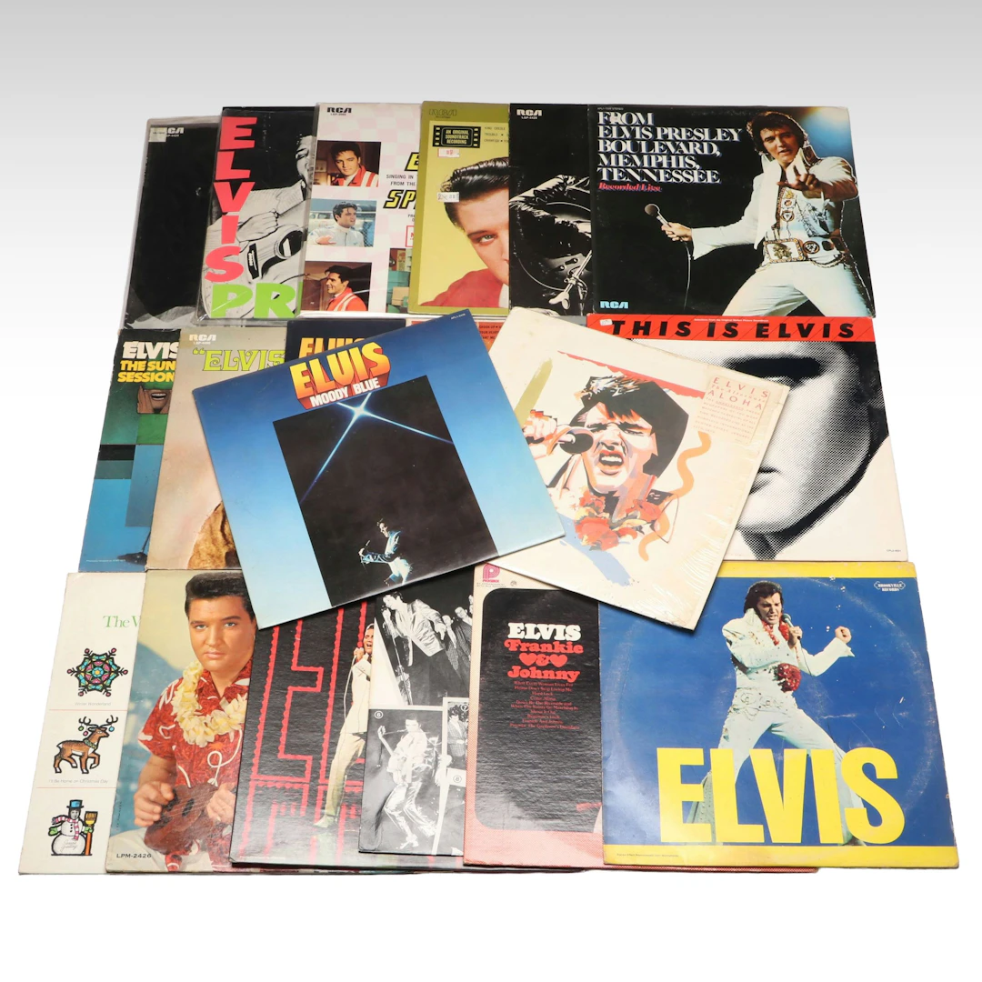 "Moody Blue," "The Alternate Aloha," and More Elvis Vinyl Record Albums