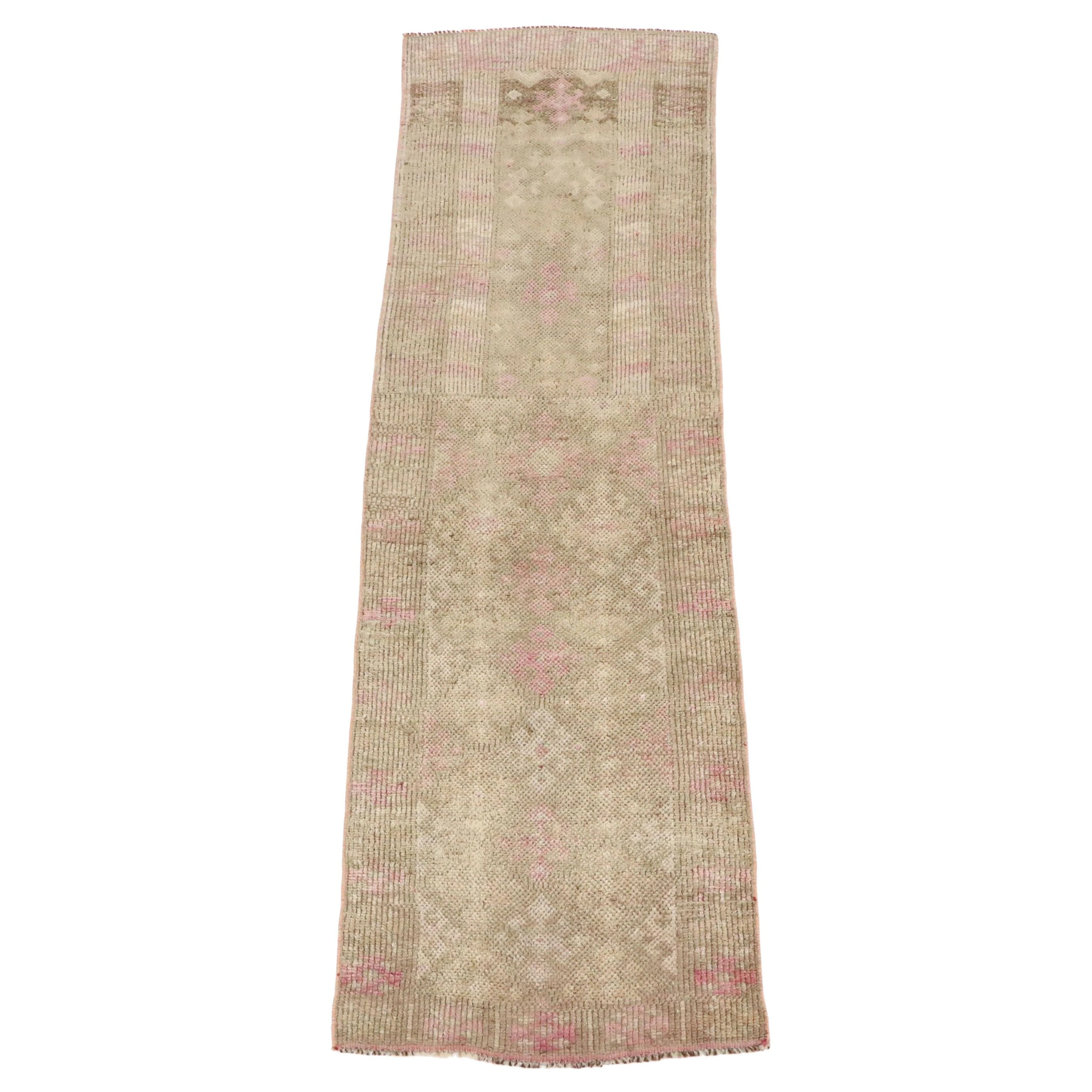 2'8 x 8'11 Hand-Knotted Turkish Herki (Kurdish) Long Rug