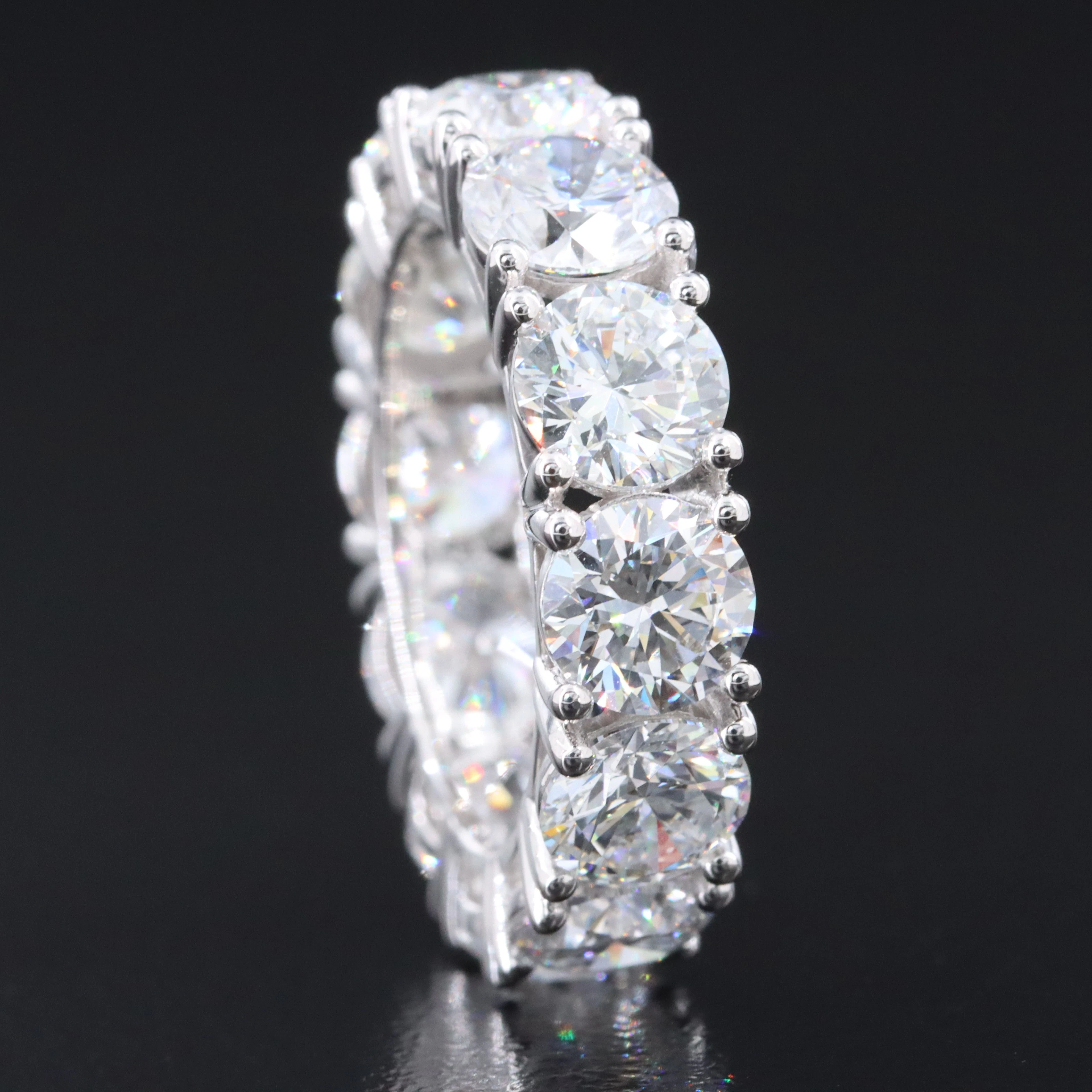 14K 7.60 CTW Lab Grown Diamond Eternity Band
