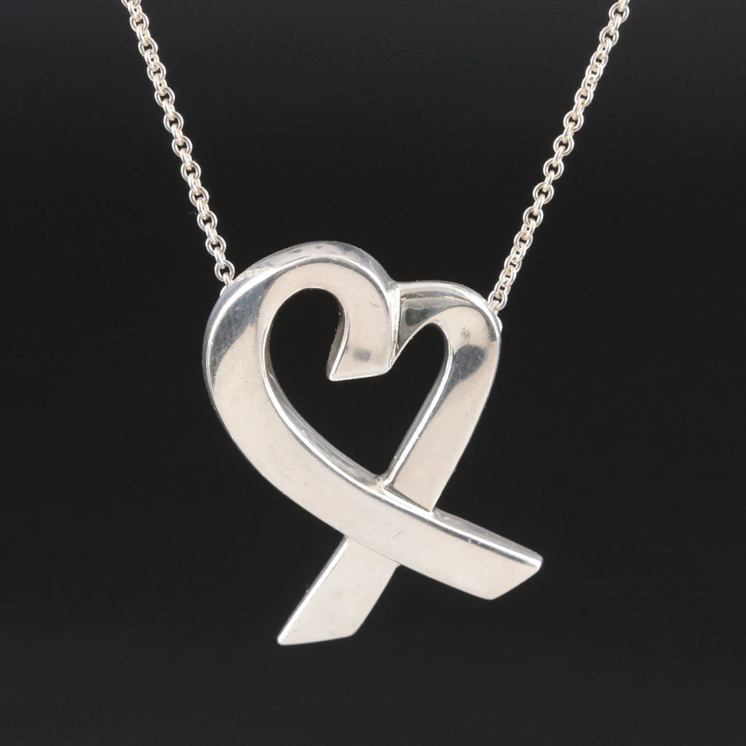 Paloma Picasso for Tiffany & Co. Sterling Extra Large Loving Heart Necklace