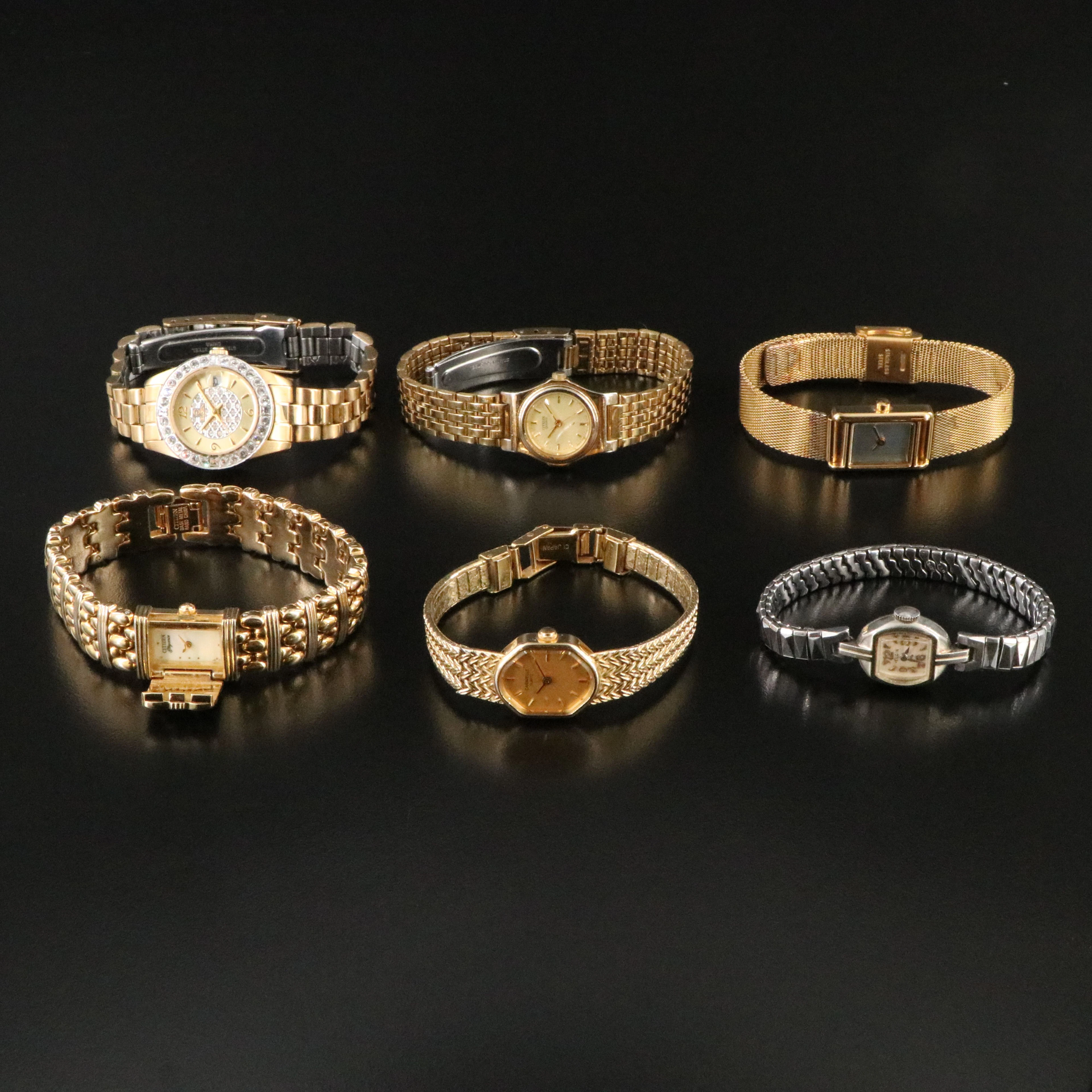 Collection of Quartz Watches Featuring Citizen, Skagen and Gruen