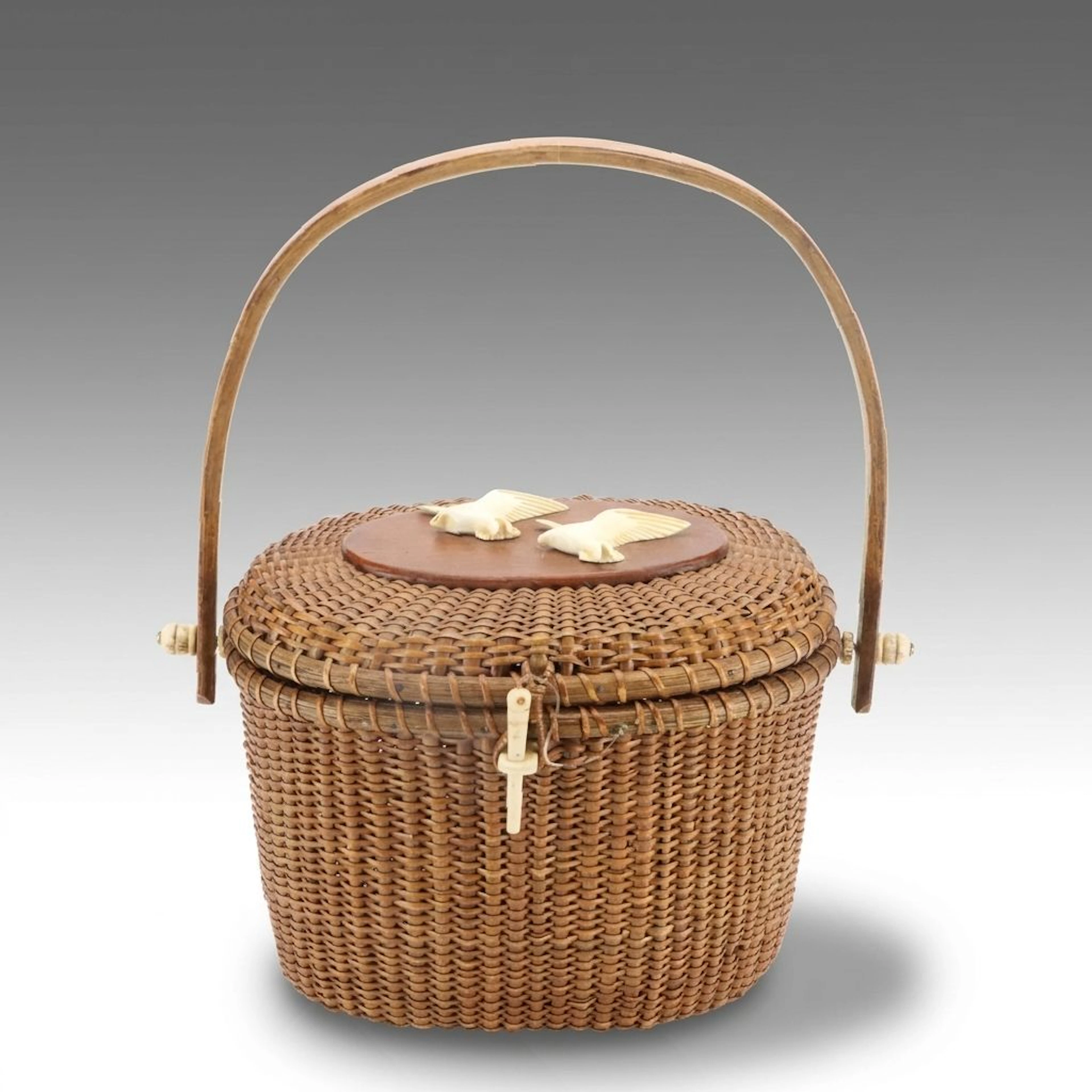 José Arroyo Signed Nantucket Basket Bag, 1975