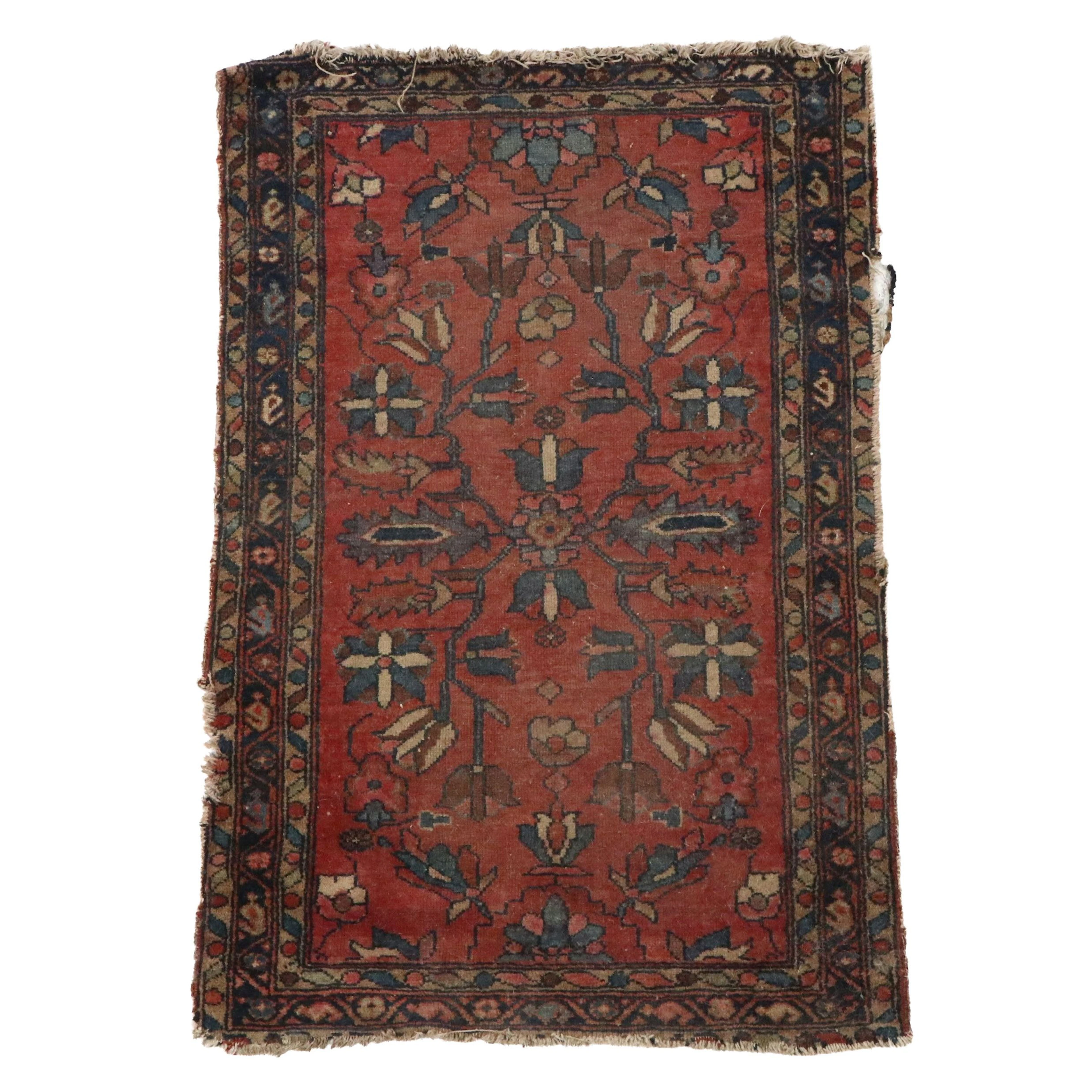 2'6 x 3'10 Hand-Knotted Persian Sarouk Accent Rug
