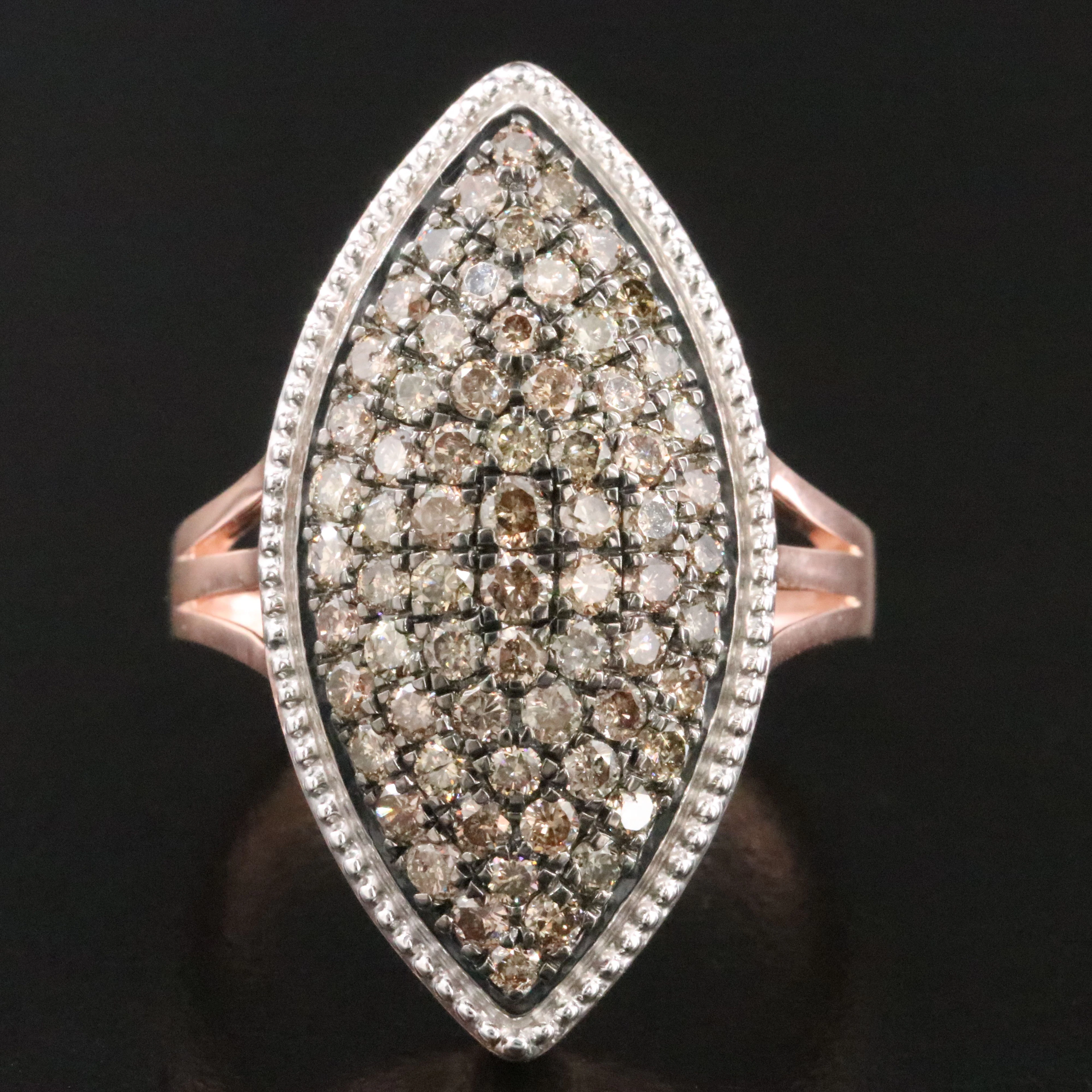 Sterling 1.69 CTW Fancy Light Brown Diamond Ring