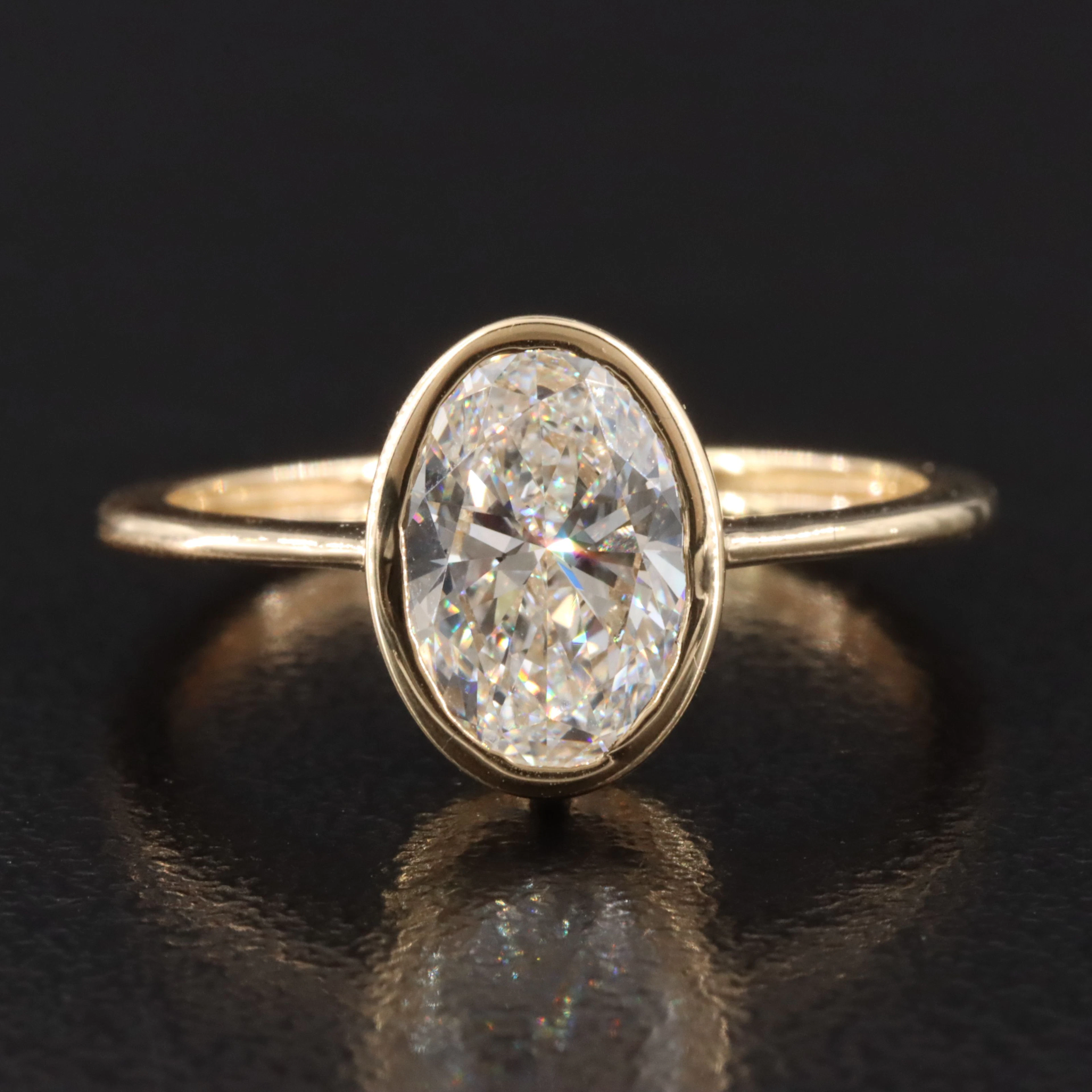 14K 1.41 CT Lab Grown Diamond Ring with IGI Report