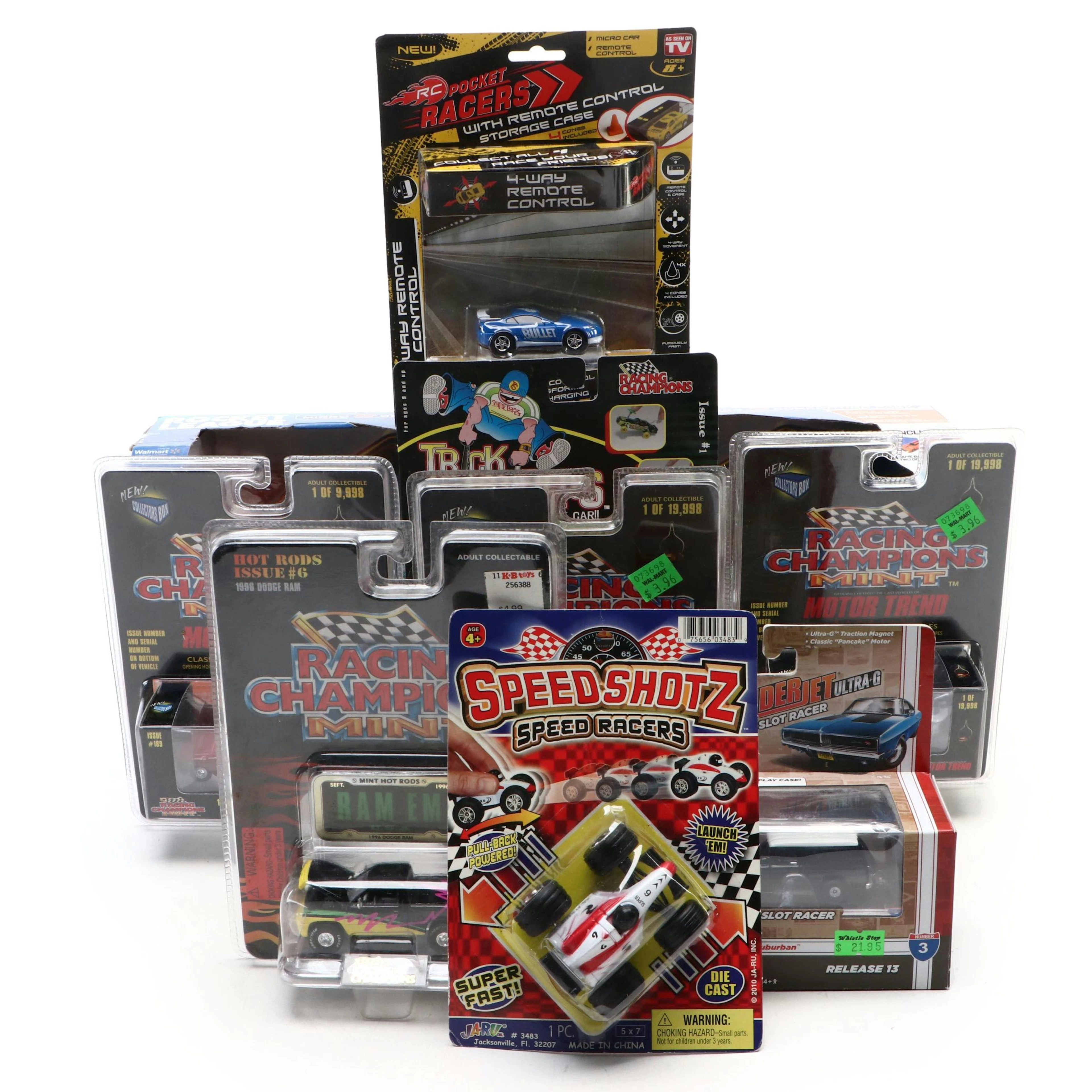 Funrise Rocket League Micro RC Competition Packs with Other Toy Cars