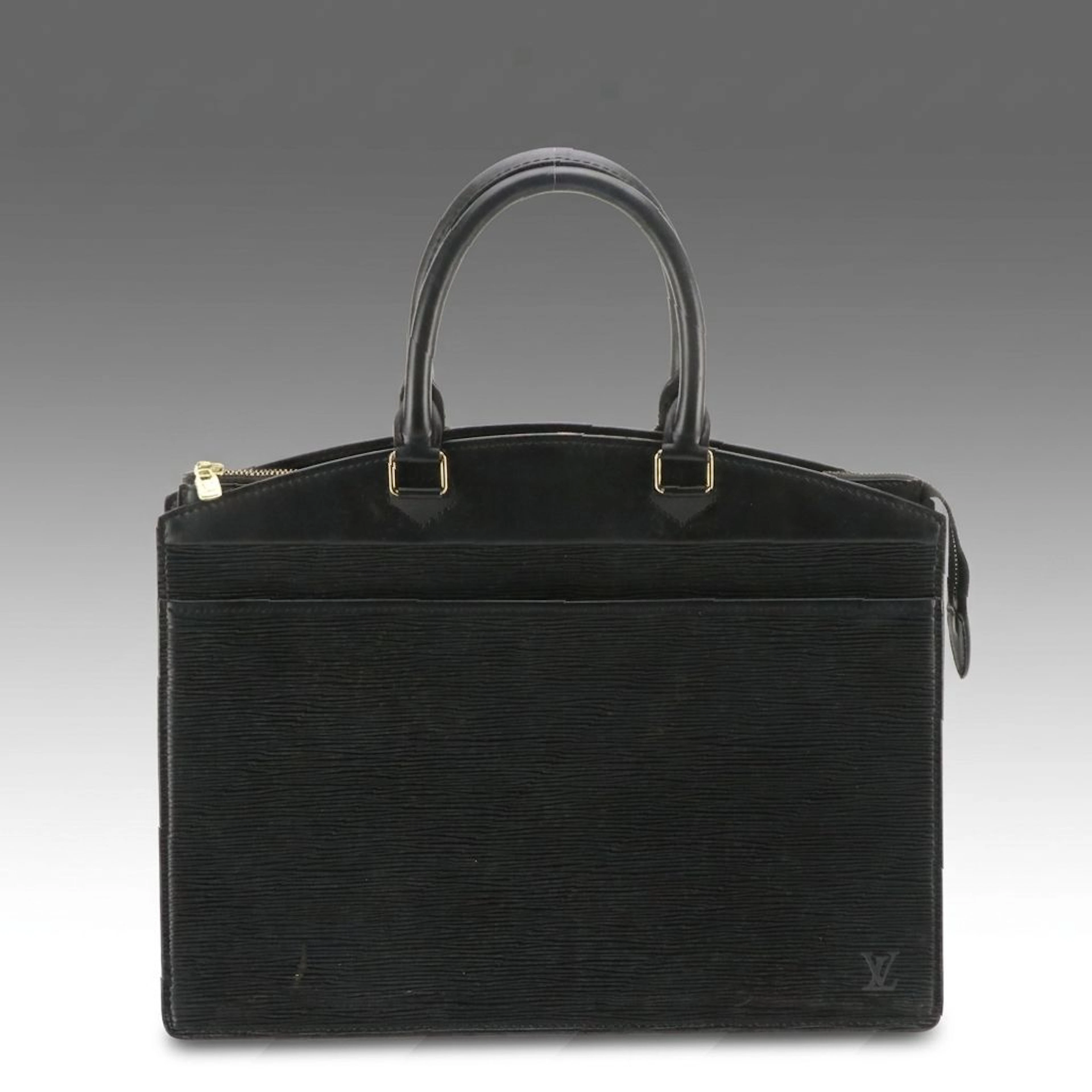 Louis Vuitton Riviera Handbag in Black Epi Leather