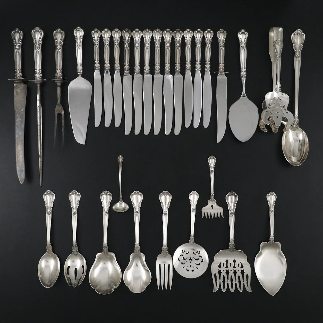 Gorham "Chantilly" Sterling Silver Flatware and Serving Utensils