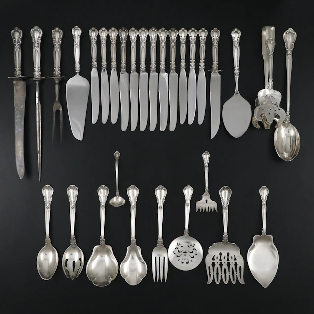 Gorham "Chantilly" Sterling Silver Flatware and Serving Utensils
