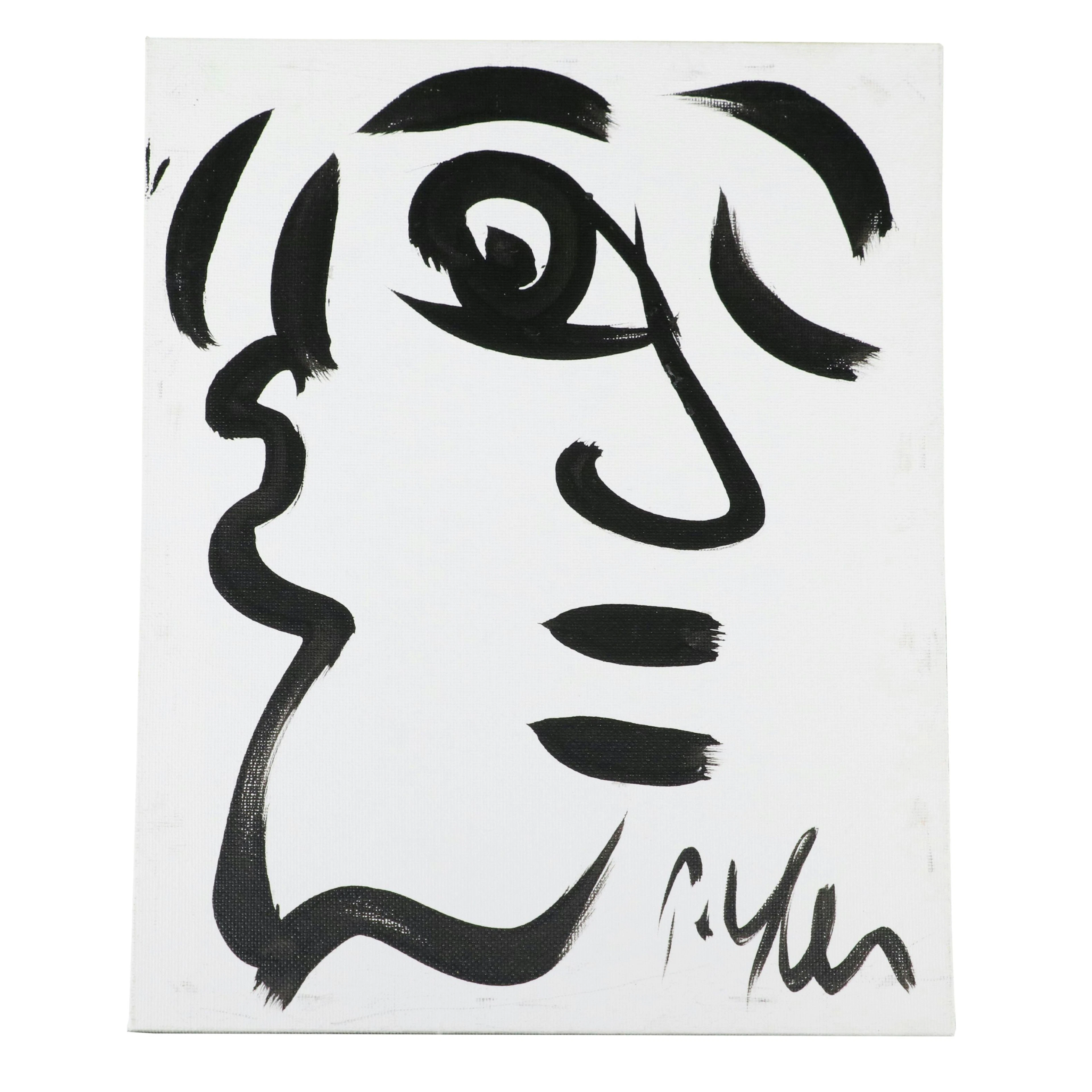 Peter Robert Keil Stylized Acrylic Portrait