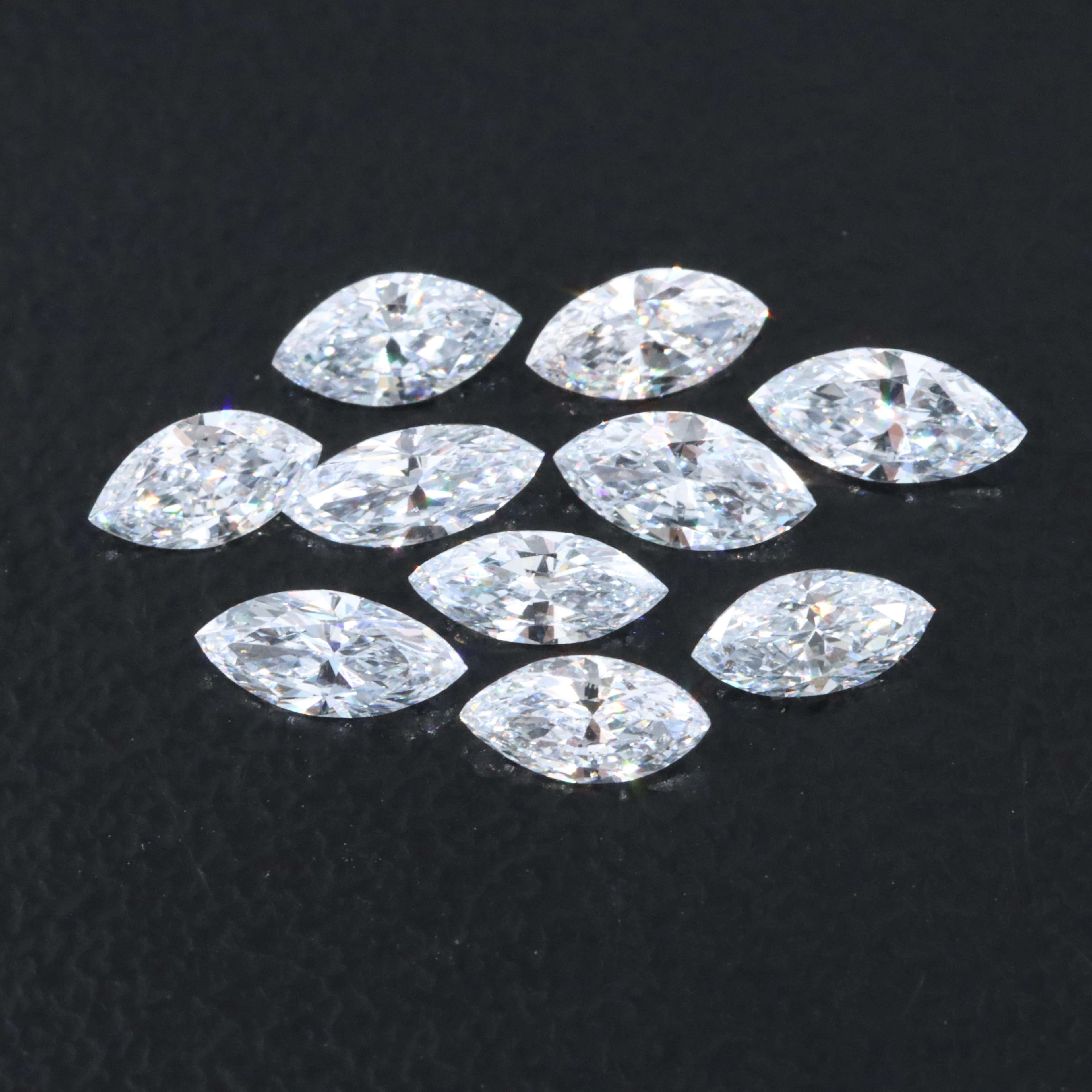 Loose 1.47 CTW Fancy Blue Lab Grown Diamond Lot