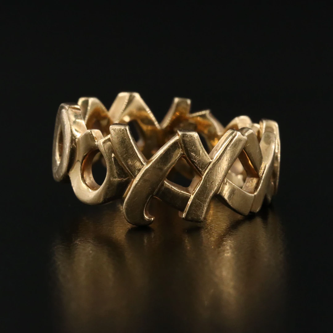 Paloma Picasso for Tiffany & Co. Graffiti 18K Love and Kisses Band
