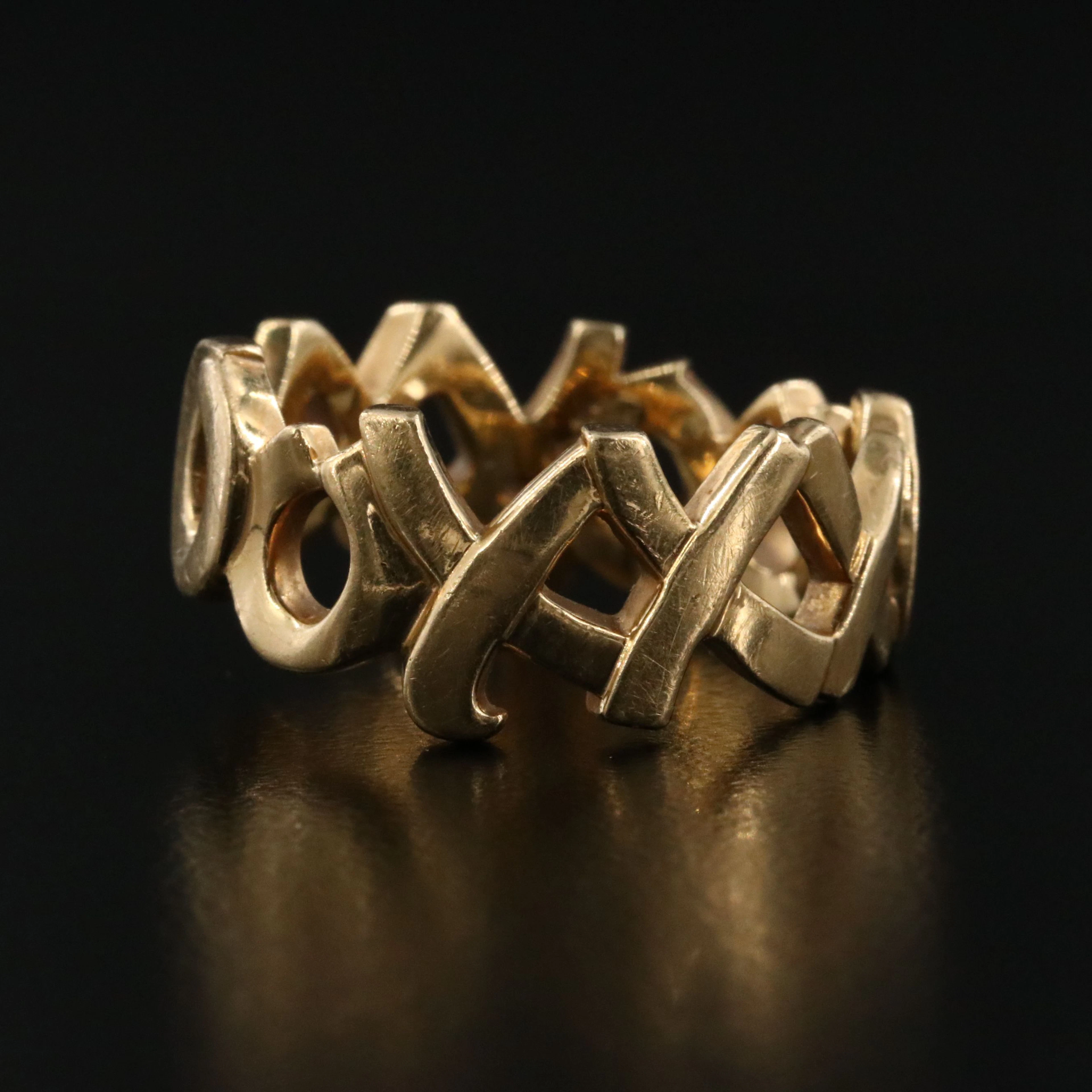 Paloma Picasso for Tiffany & Co. Graffiti 18K Love and Kisses Band