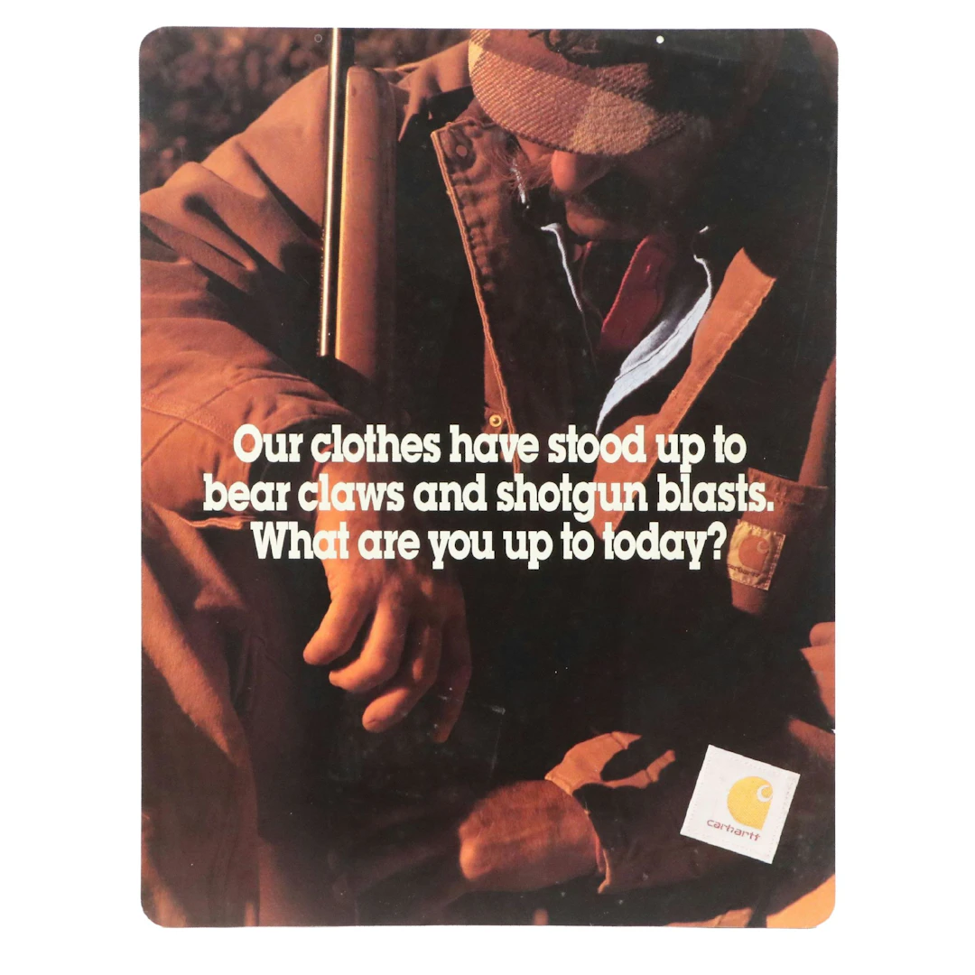 Carhartt Advertisement Offset Lithograph Poster, Late 20th to 21st Century