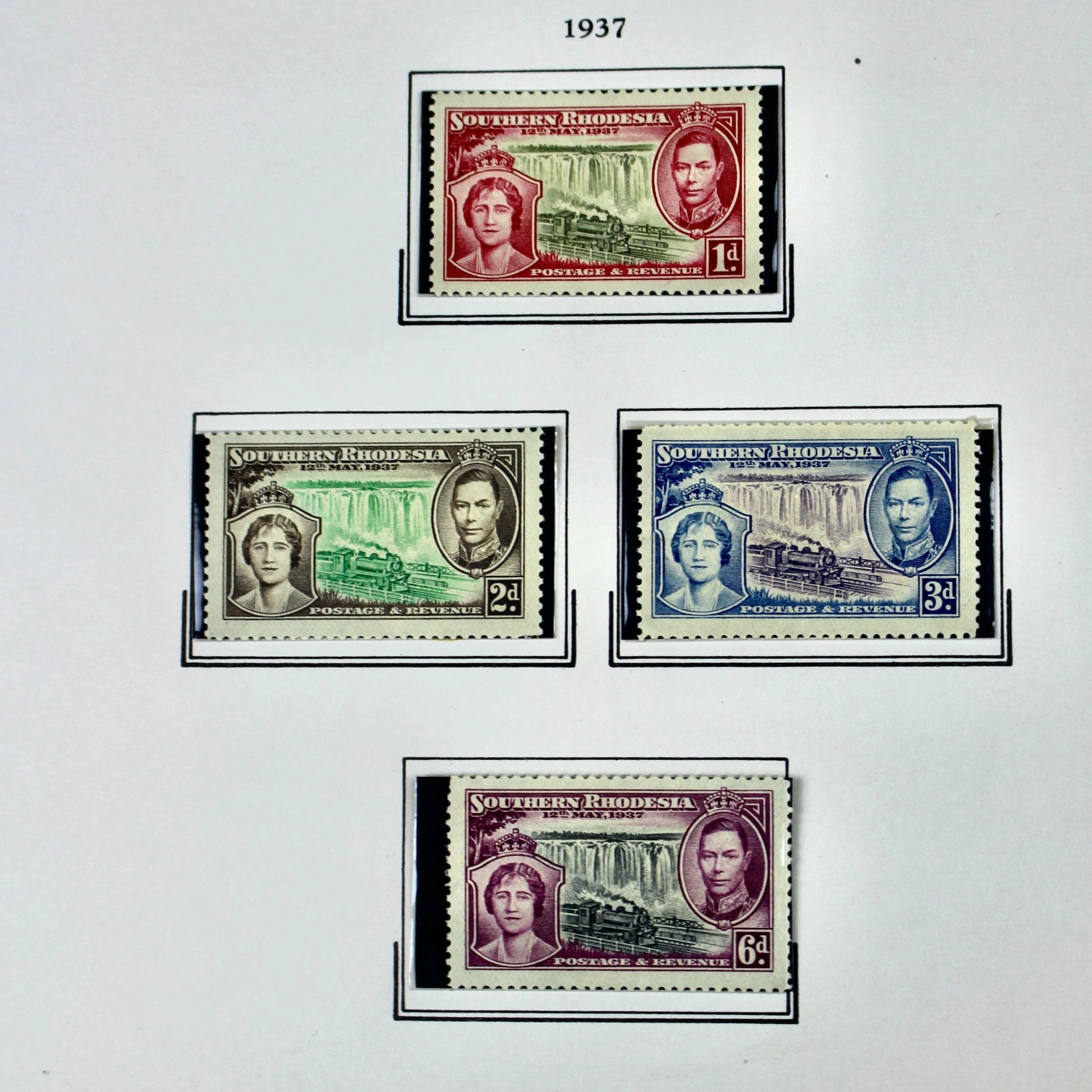 153 Different MNH 1937 Coronation Great Britain and Colonies Postage Stamps
