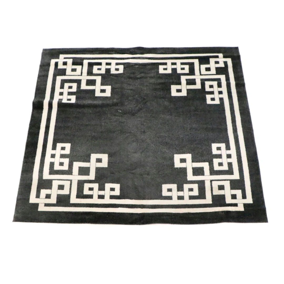 7'11 x 7'11 Square Power Loomed Geometric Area Rug