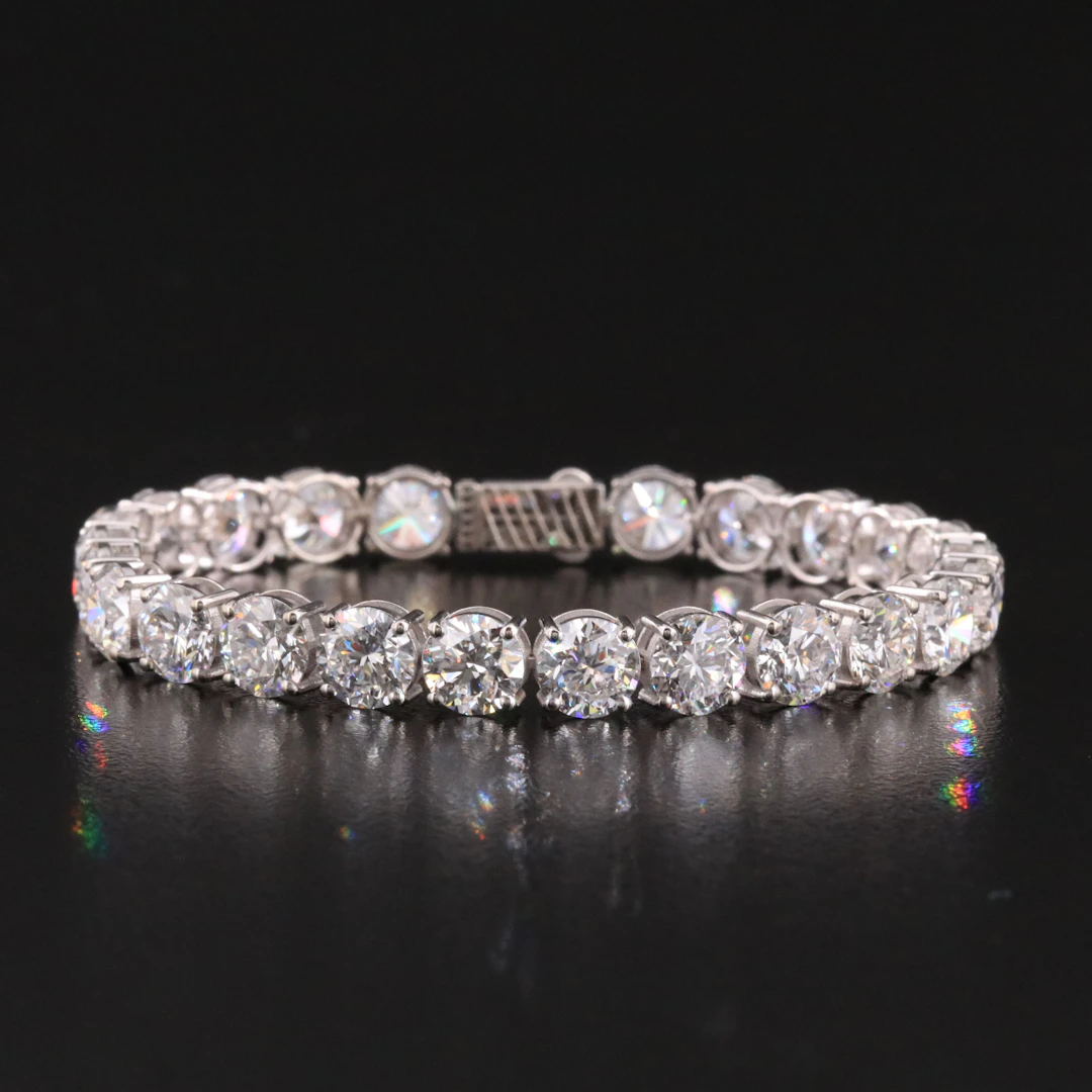 14K 22.14 CTW Lab Grown Diamond Line Bracelet