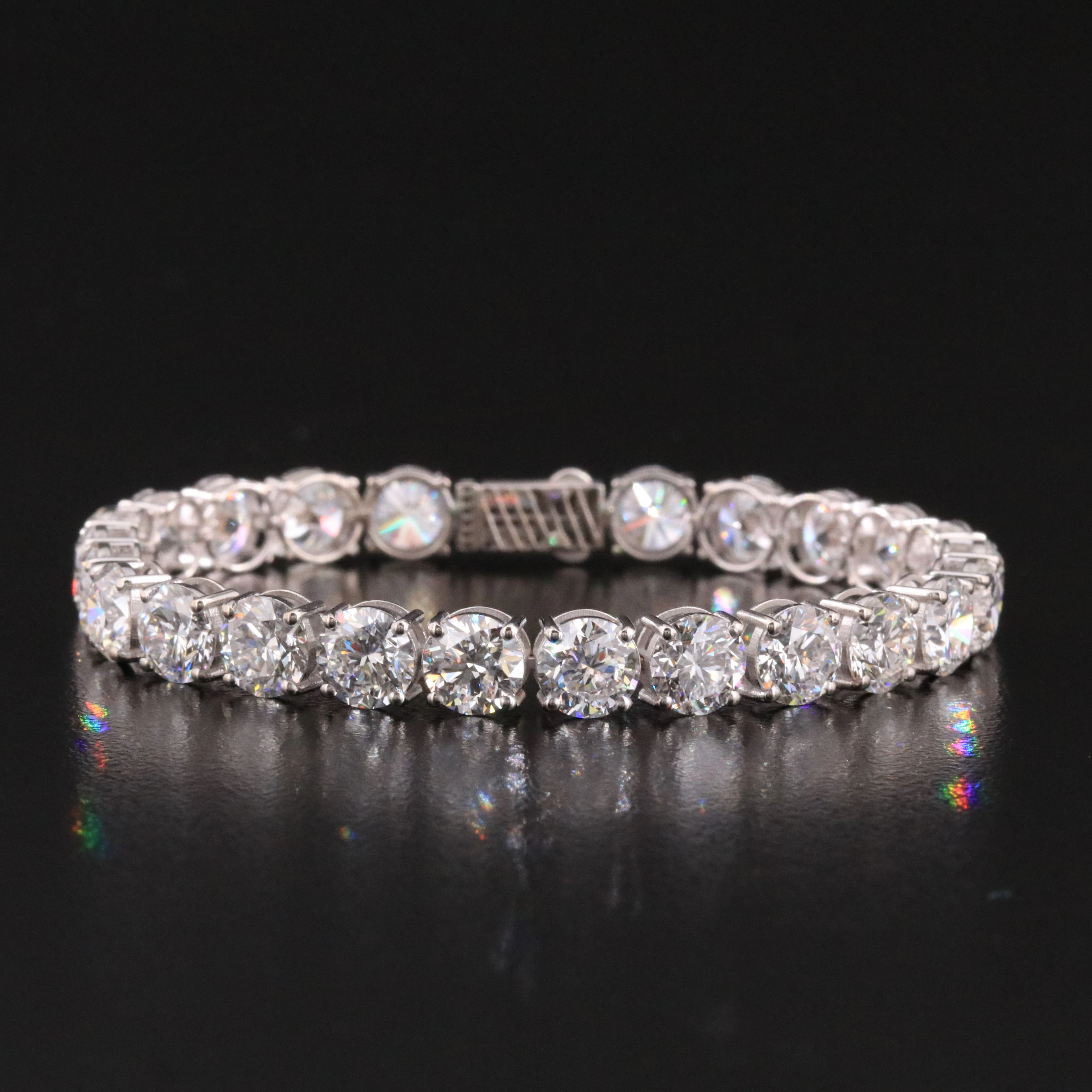 14K 22.14 CTW Lab Grown Diamond Line Bracelet