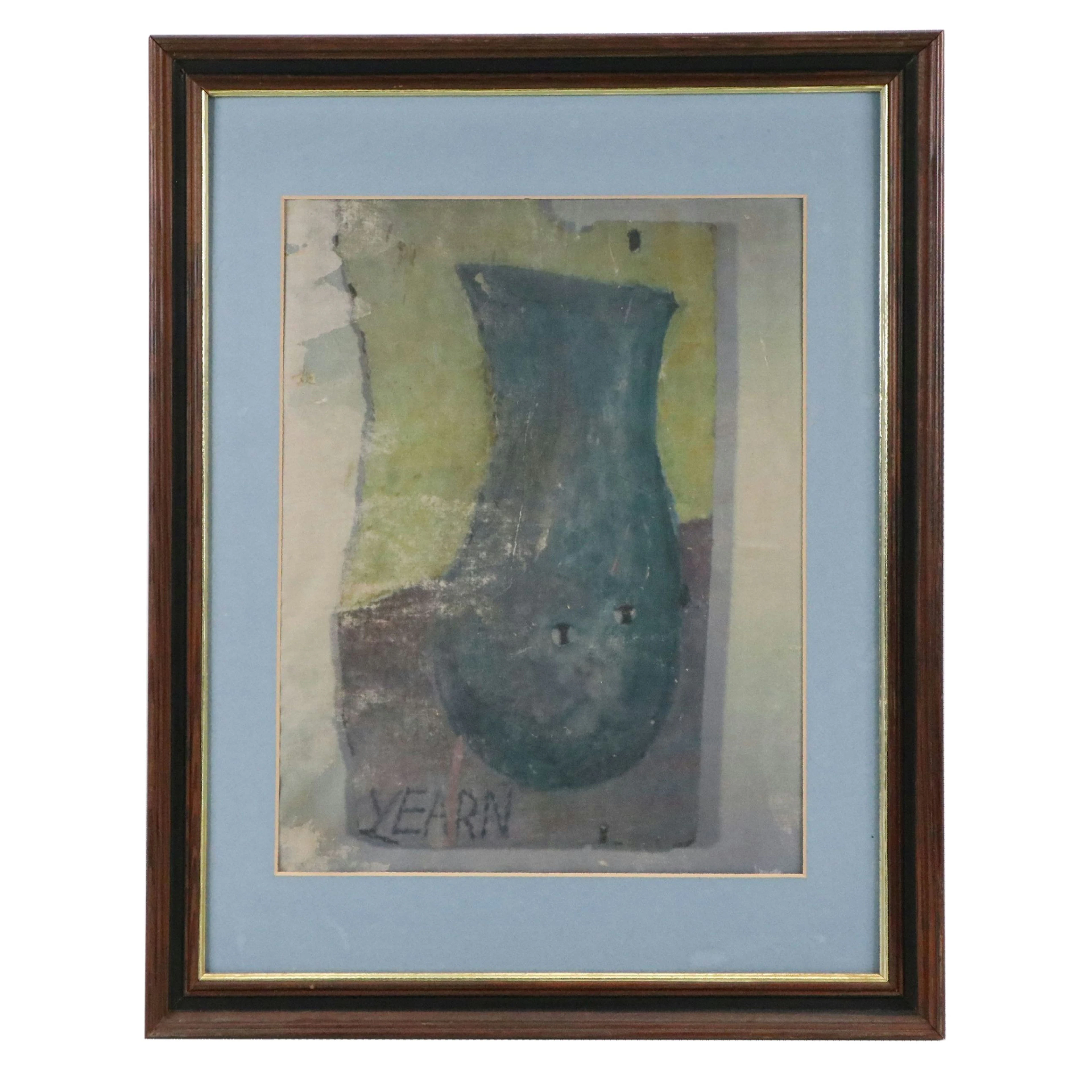 Printed Fabric Fragment with Still Life Scene "Yearn"